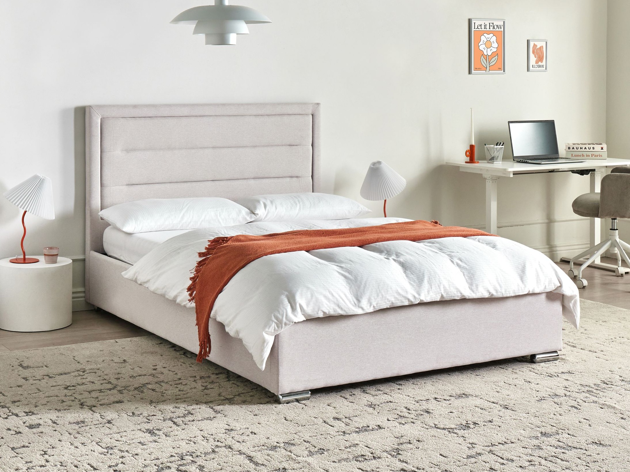 Кровать Berwyn 1218 (Светло-бежевый)