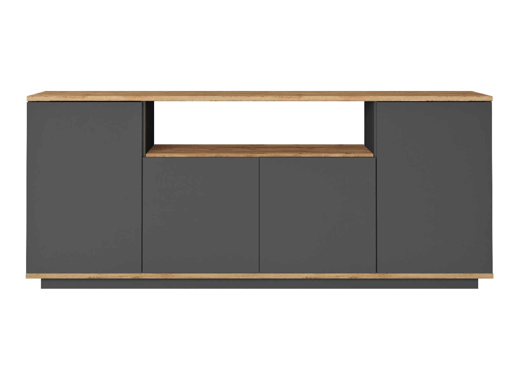 Skapis Kailua 2660 (Antracīts + Priede)