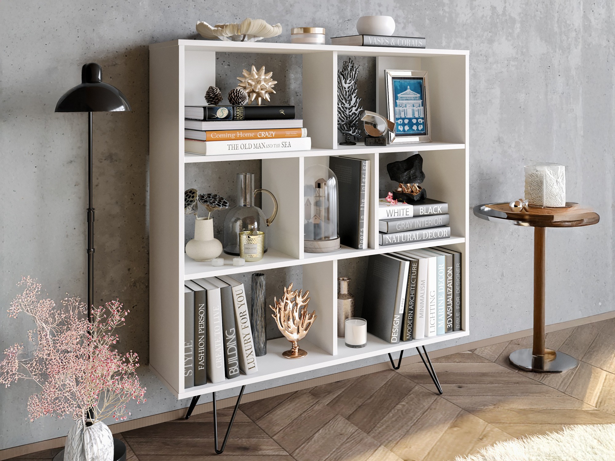 Стеллаж Asheboro 187 (Белый)