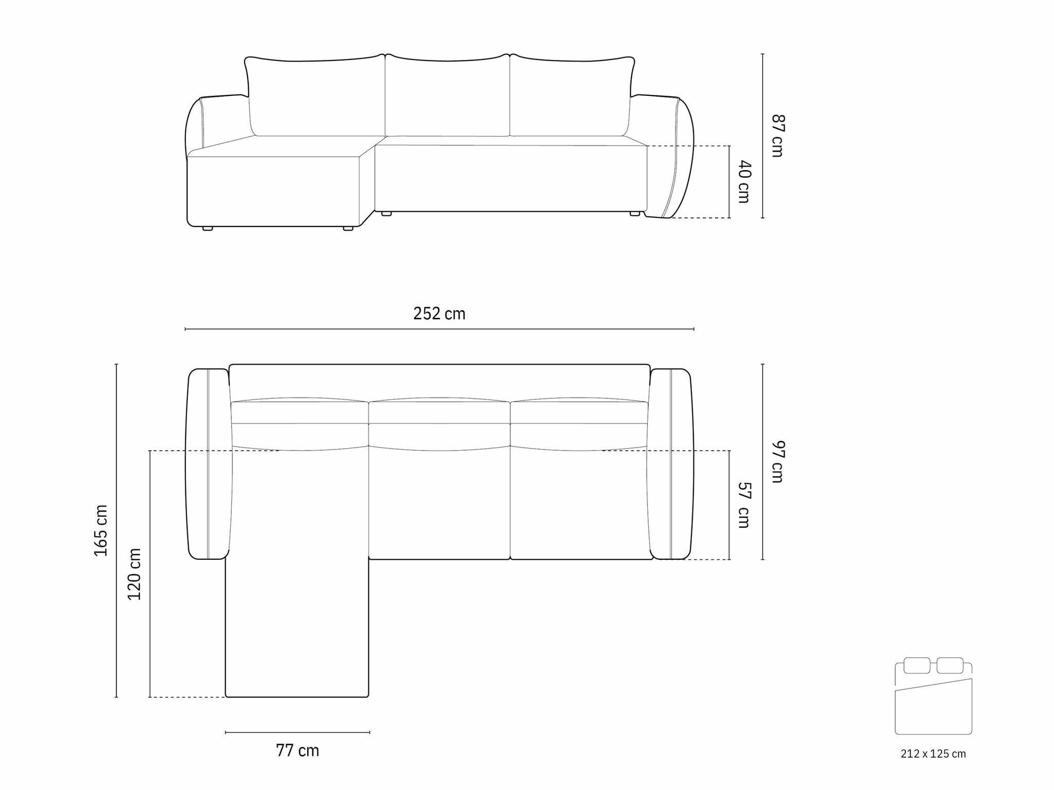 Stūra dīvāns Delflou 109 (Haga 19)