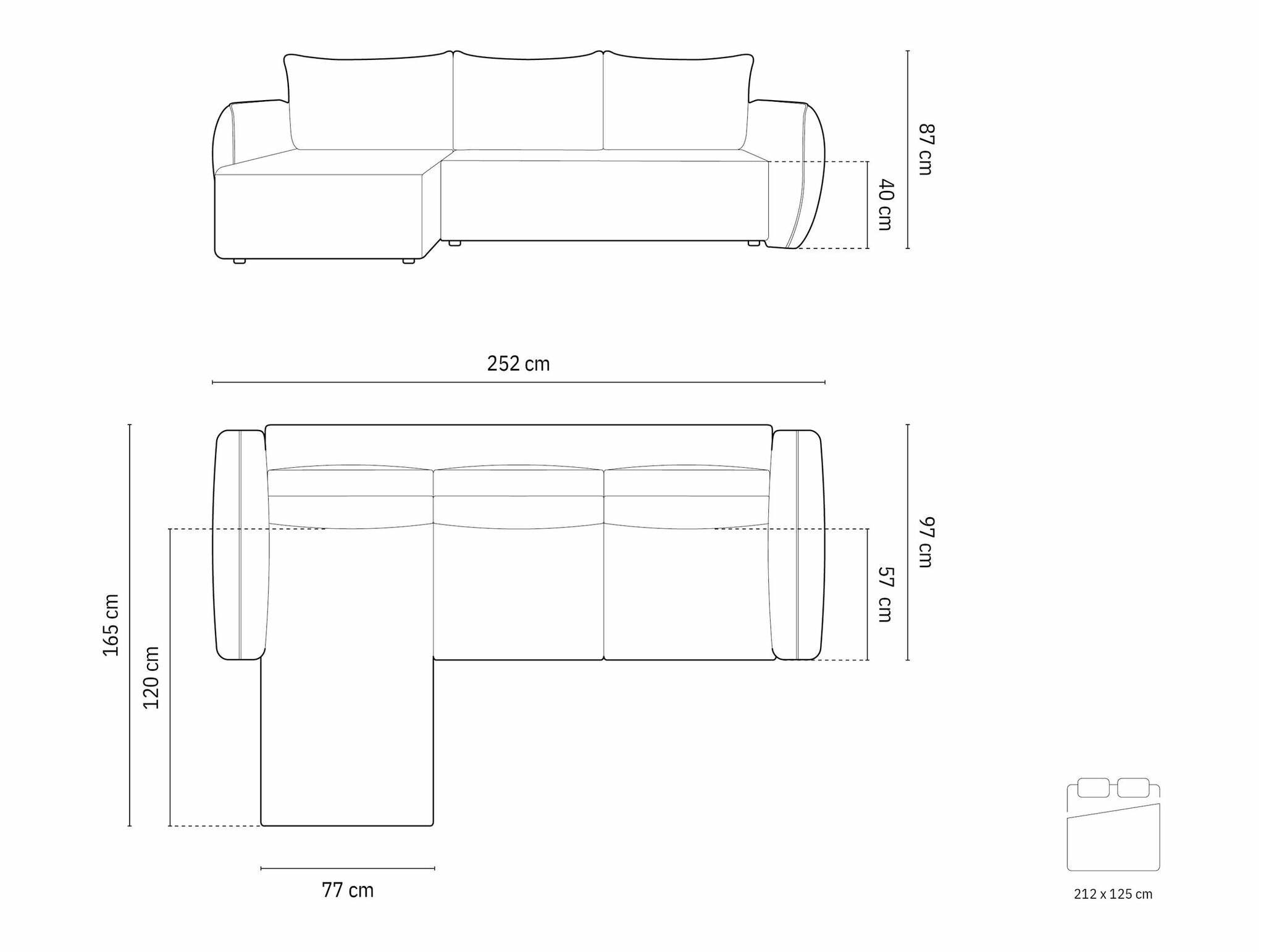 Stūra dīvāns Delflou 109 (Haga 44)