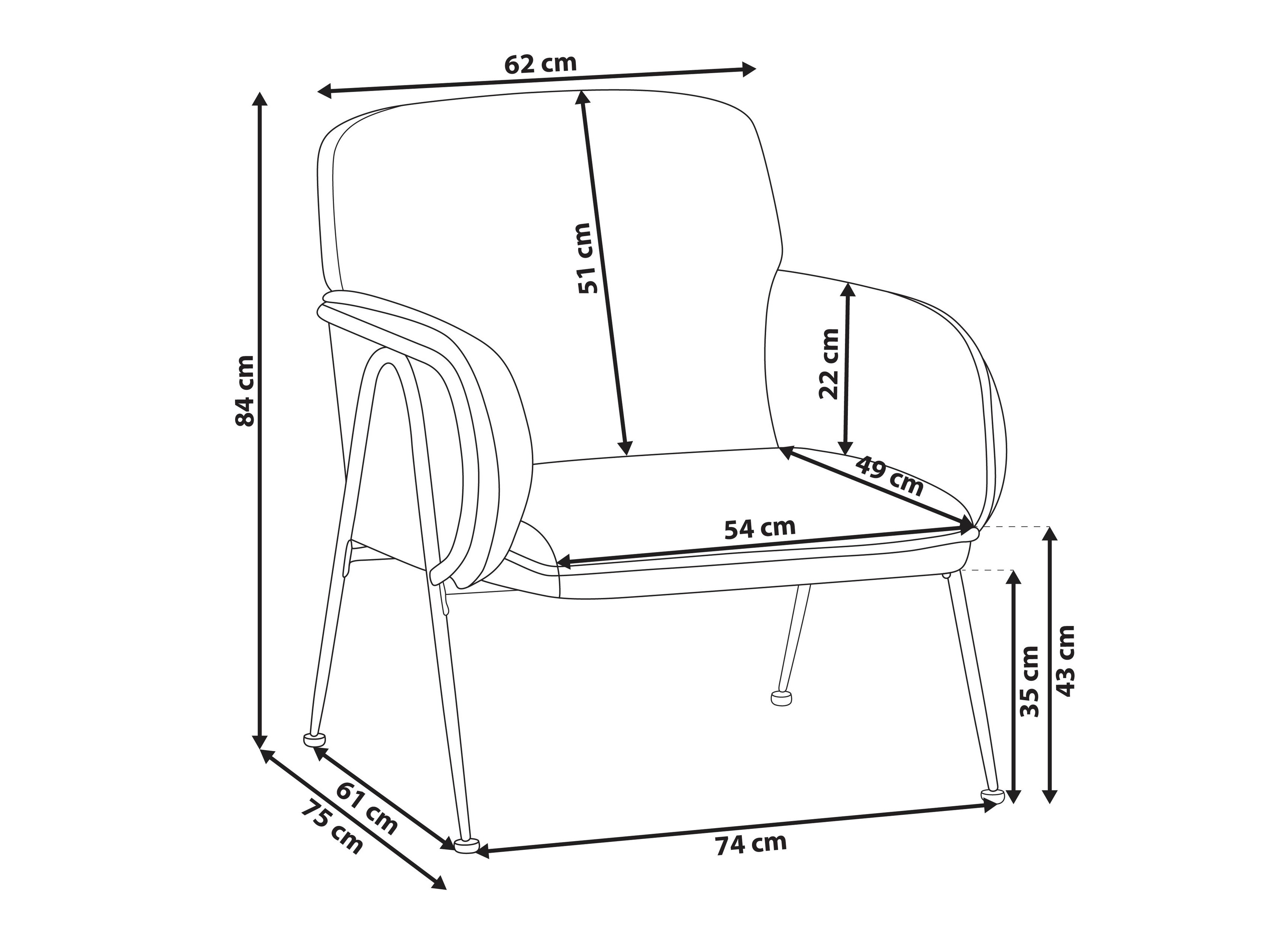 Krēsls Berwyn 2815 (Gaiši bēšs)