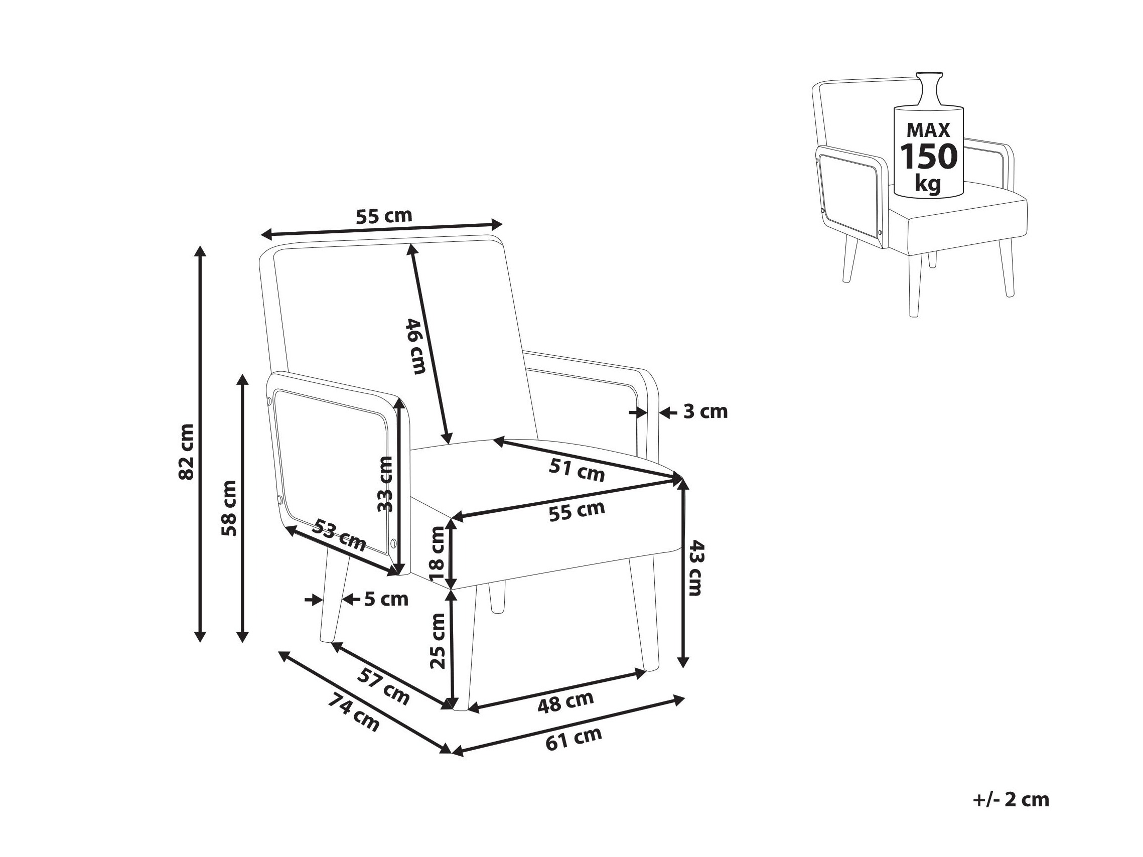 Krēsls Berwyn 2816 (Bēšs)