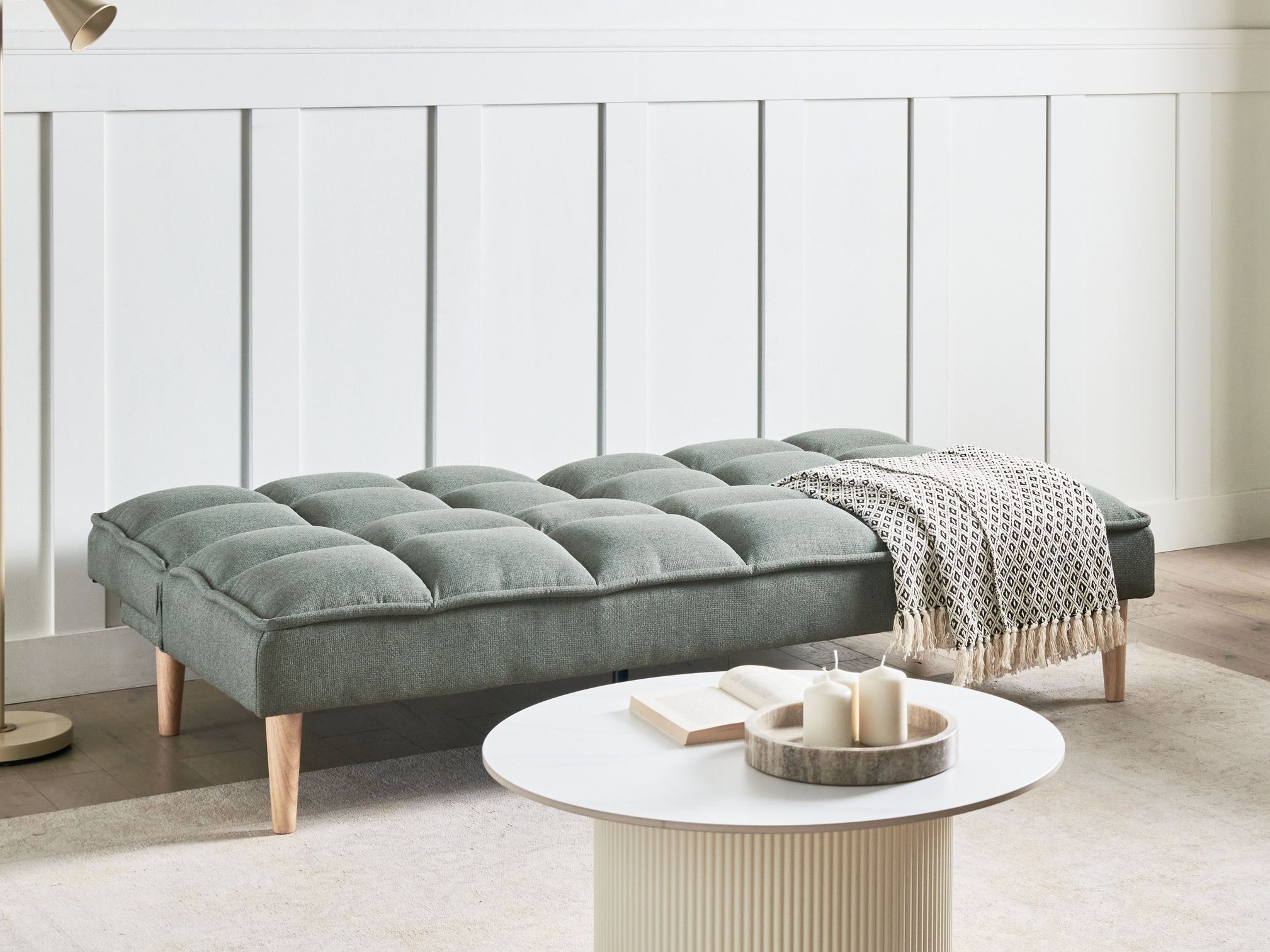 Dīvāns gulta Berwyn 1554 (Gaiši zaļa)