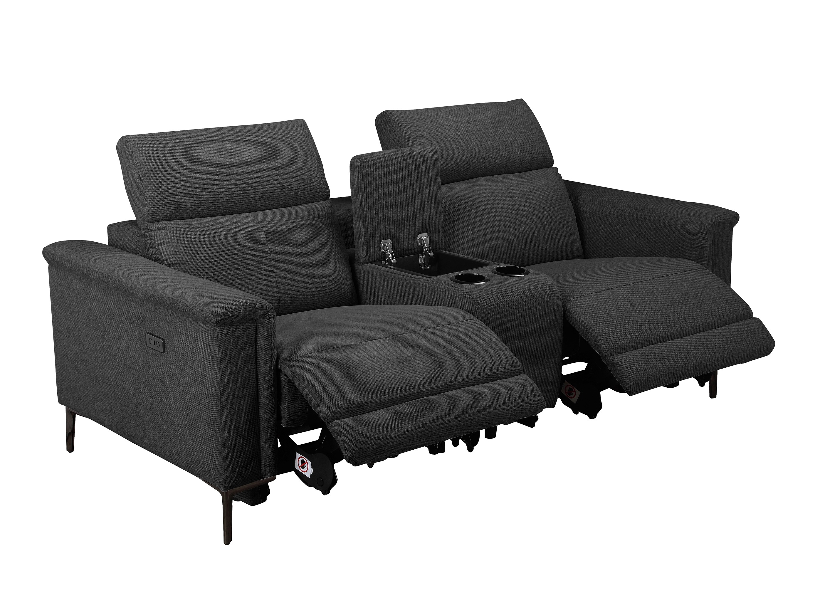 Dīvāns reglainer Denton 1468 (Tumši pelēks)