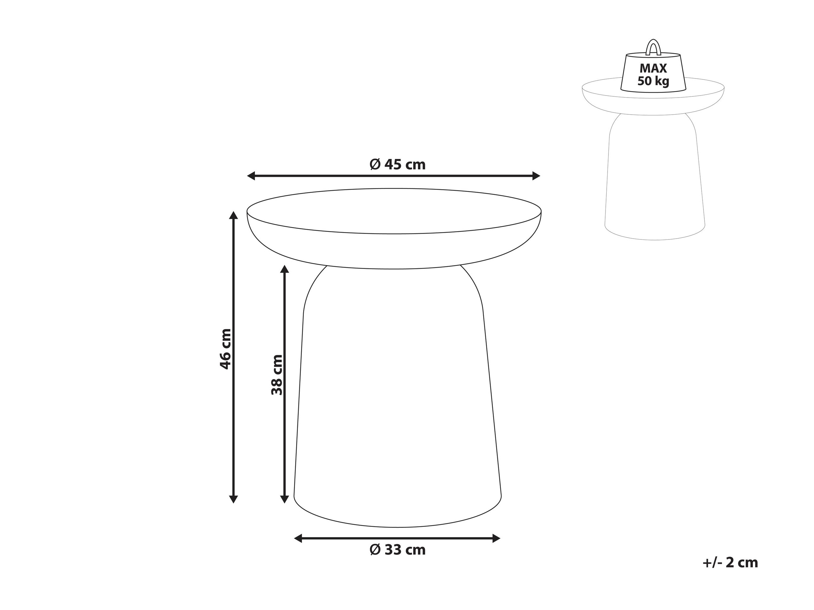Kafijas galdiņš Berwyn 2819 (Taupe)