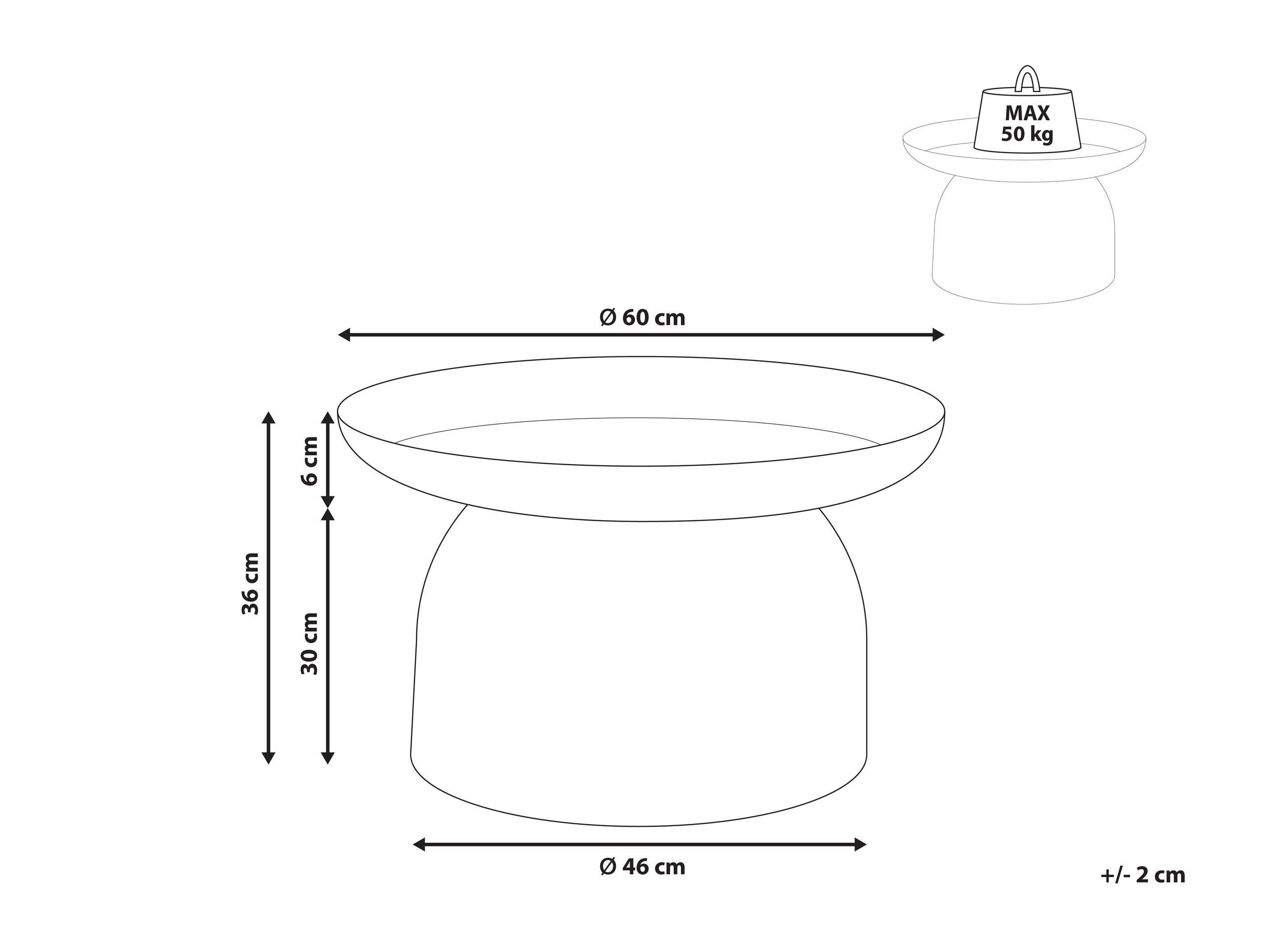 Žurnālu galdiņš Berwyn 2820 (Taupe)