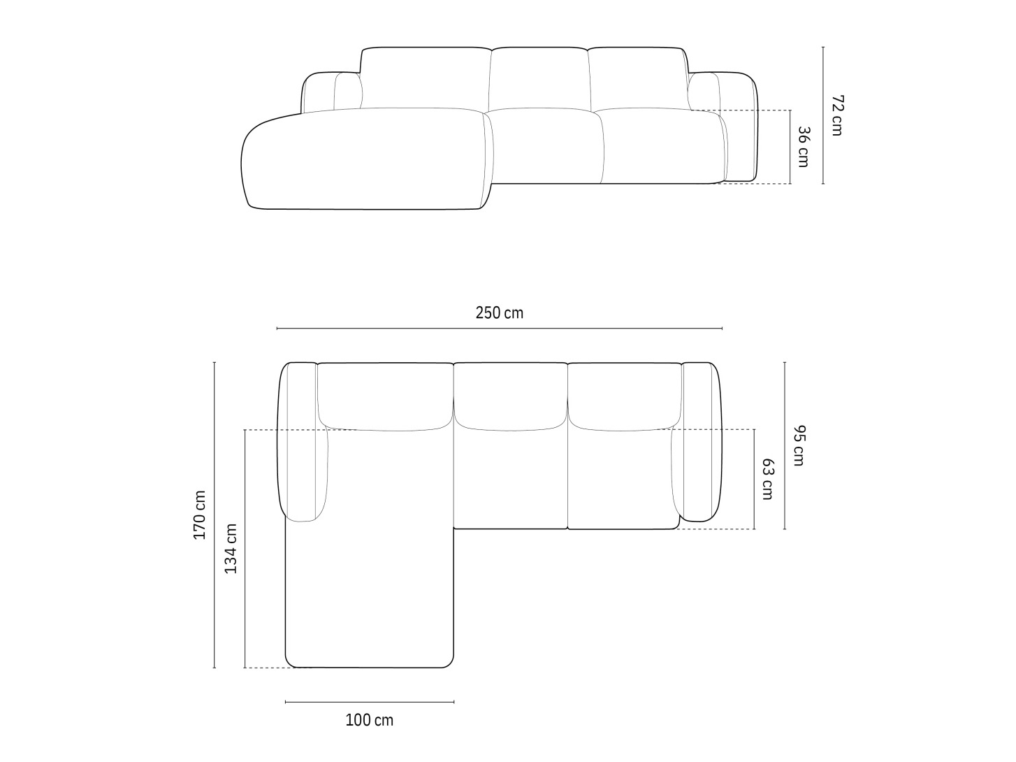 Stūra dīvāns Romtoru 103 (Rebel 01)