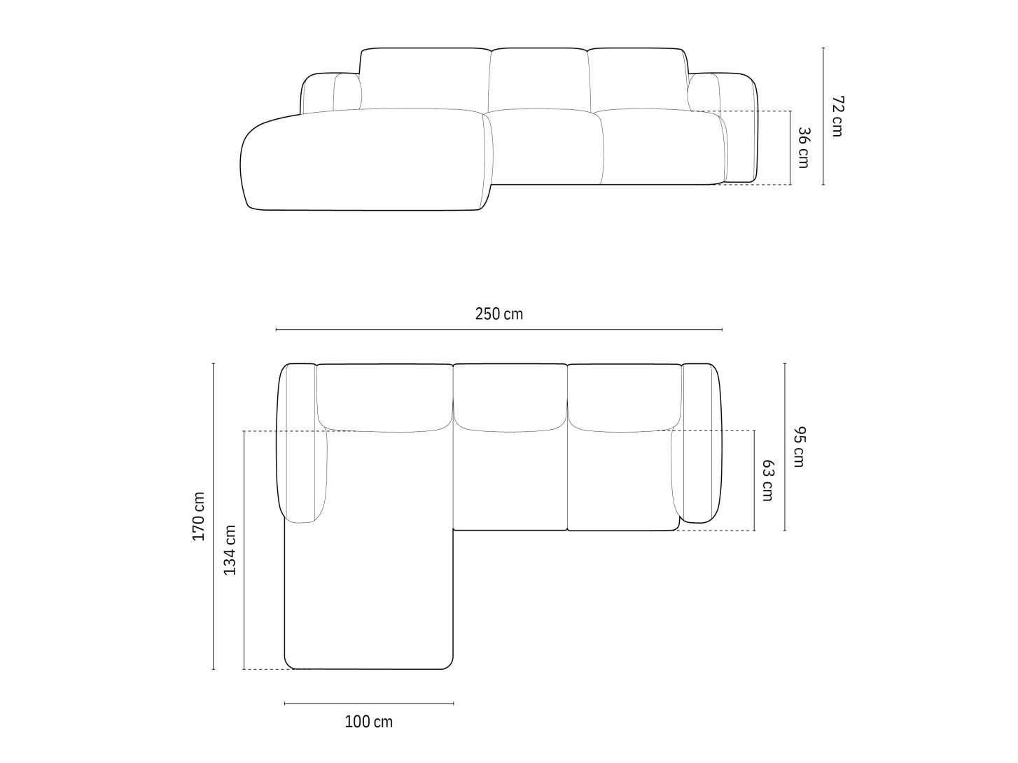 Stūra dīvāns Romtoru 103 (Rebel 03)