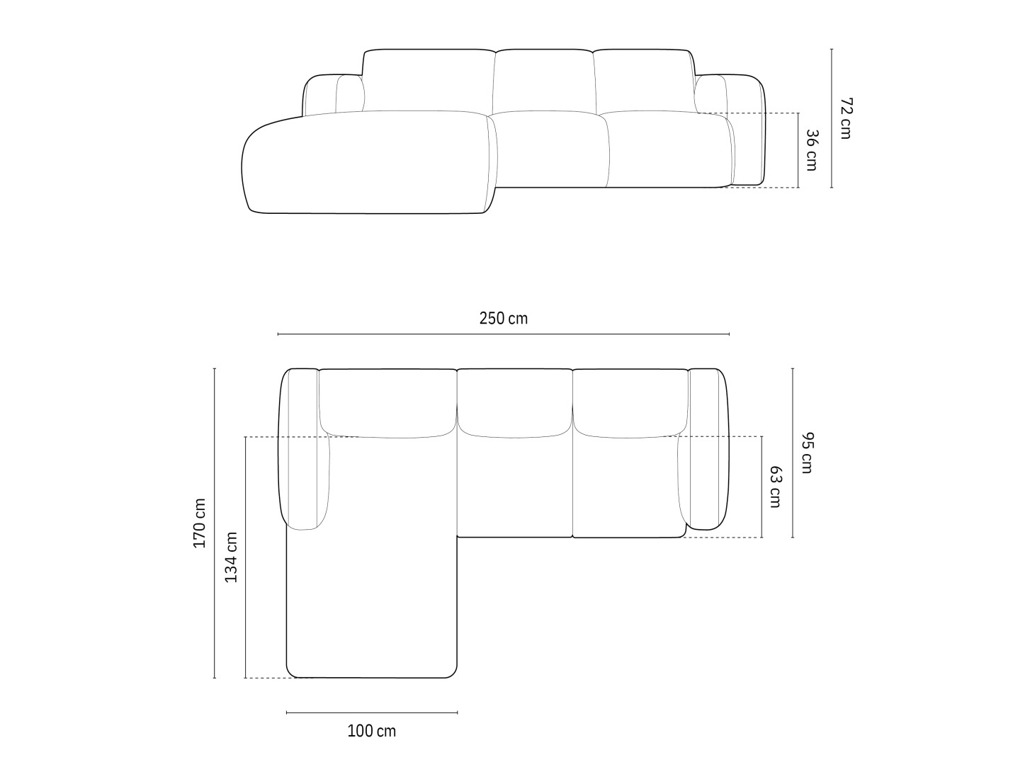 Stūra dīvāns Romtoru 103 (Rebel 05)