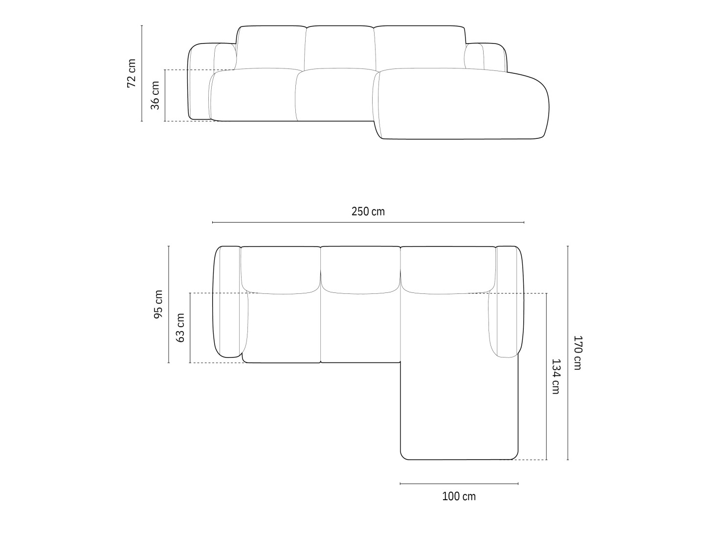 Stūra dīvāns Romtoru 103 (Rebel 10)