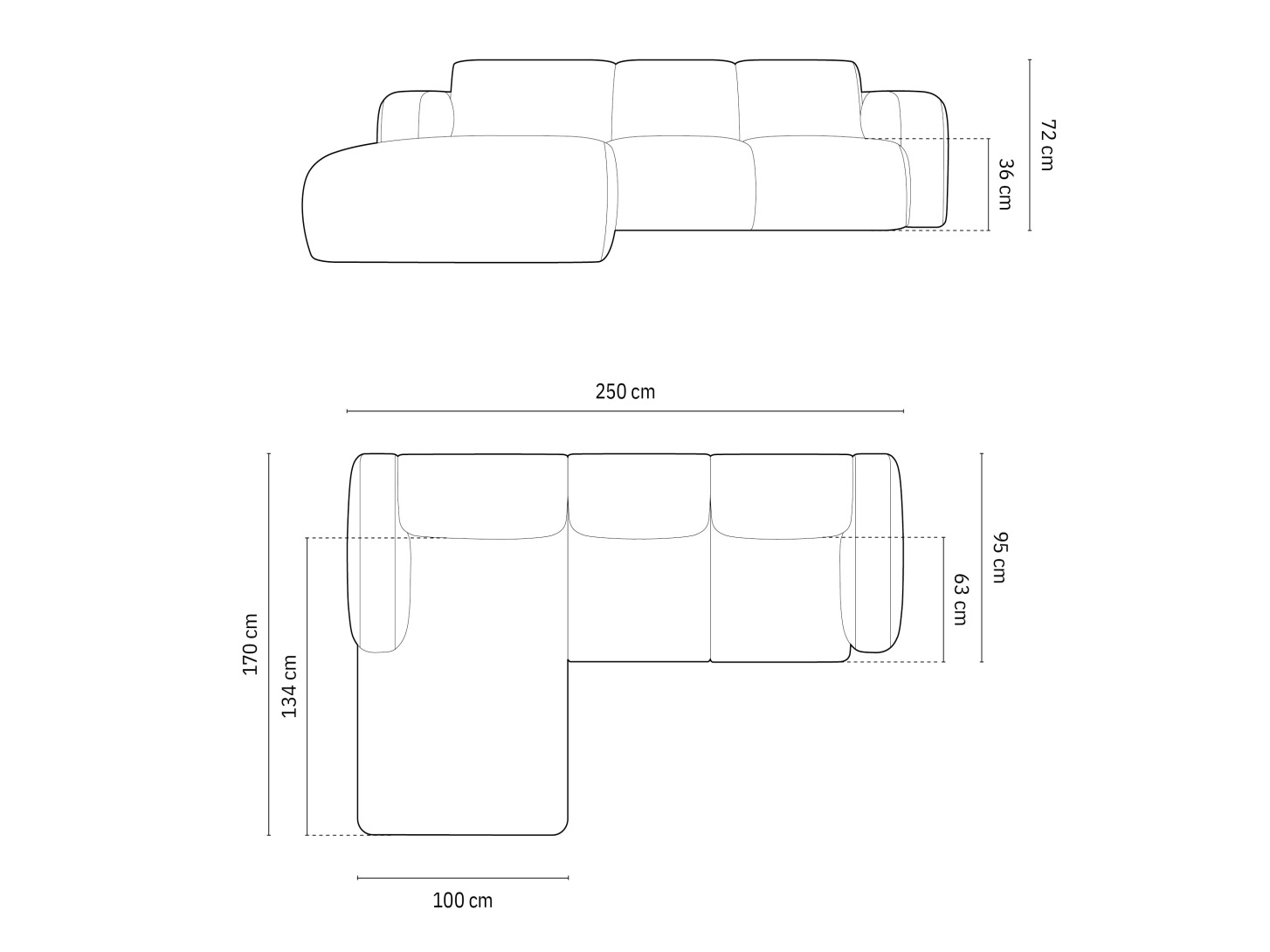 Stūra dīvāns Romtoru 103 (Rebel 13)
