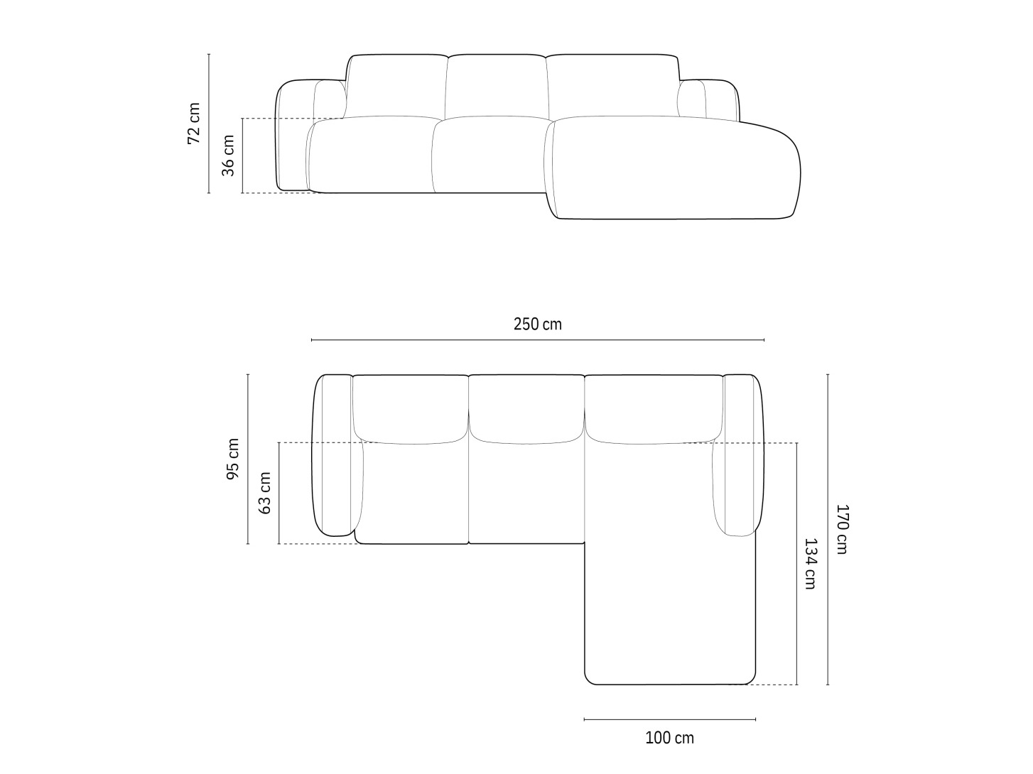 Stūra dīvāns Romtoru 103 (Rebel 13)