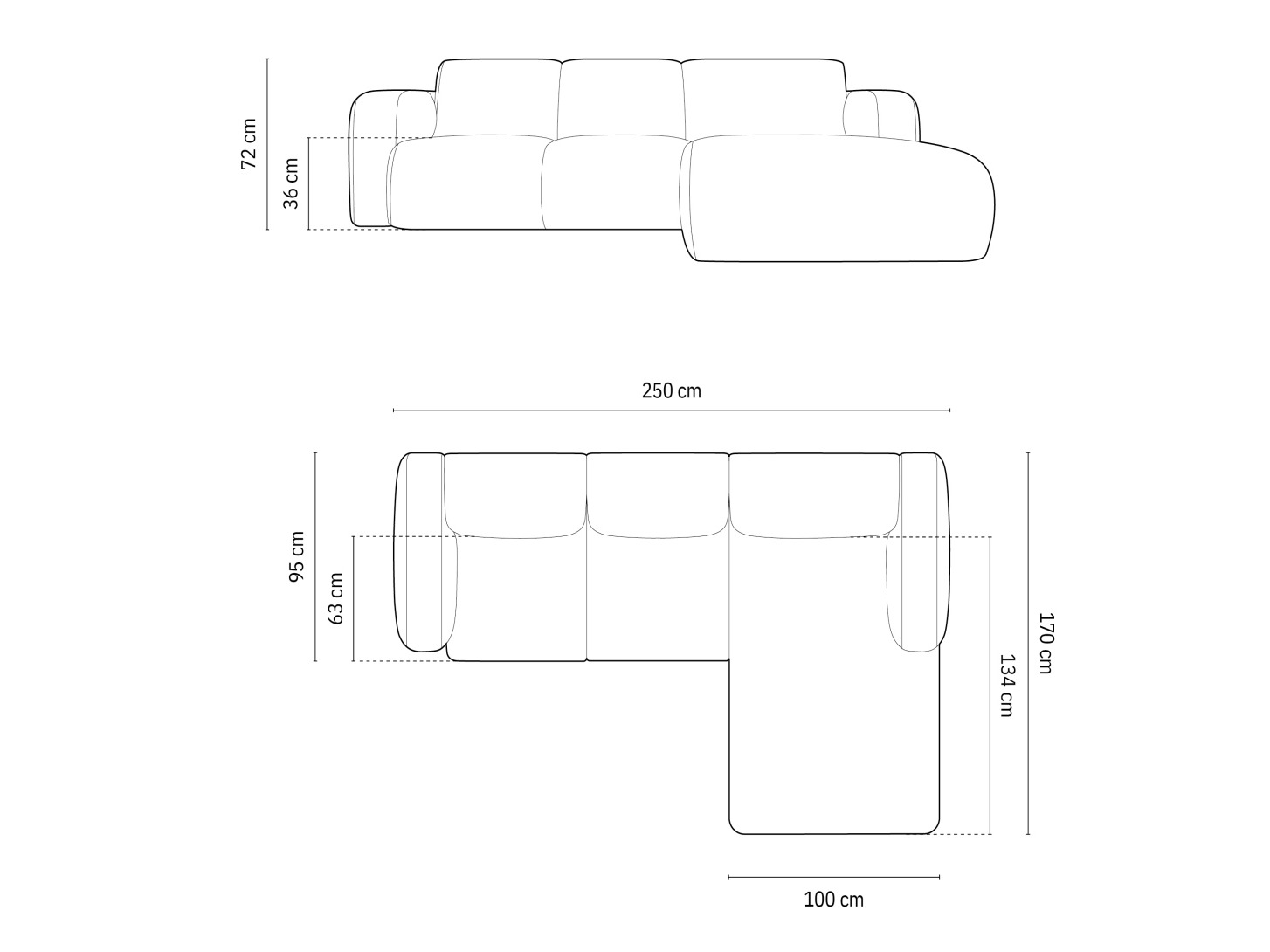 Stūra dīvāns Romtoru 103 (Rebel 20)