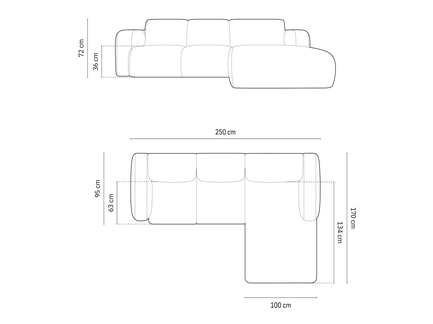Stūra dīvāns Romtoru 103 (Rebel 25)