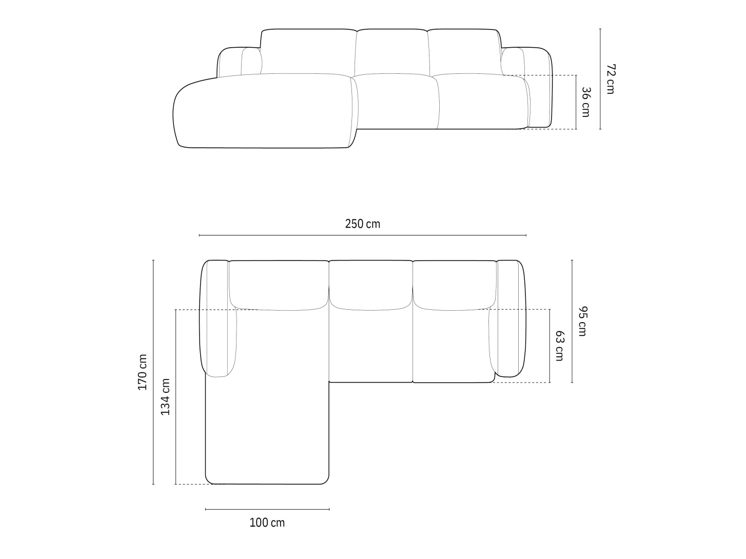 Угловой диван Romtoru 103 (Baloo 2074)