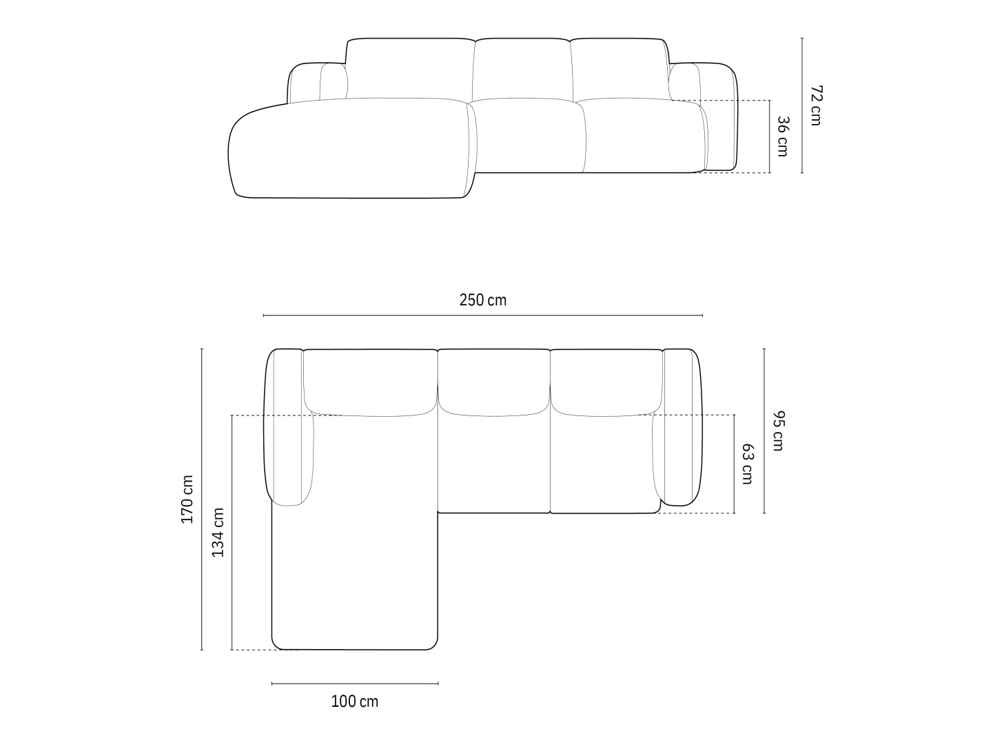 Угловой диван Romtoru 103 (Baloo 2085)