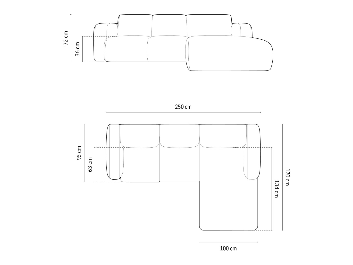 Угловой диван Romtoru 103 (Baloo 2085)