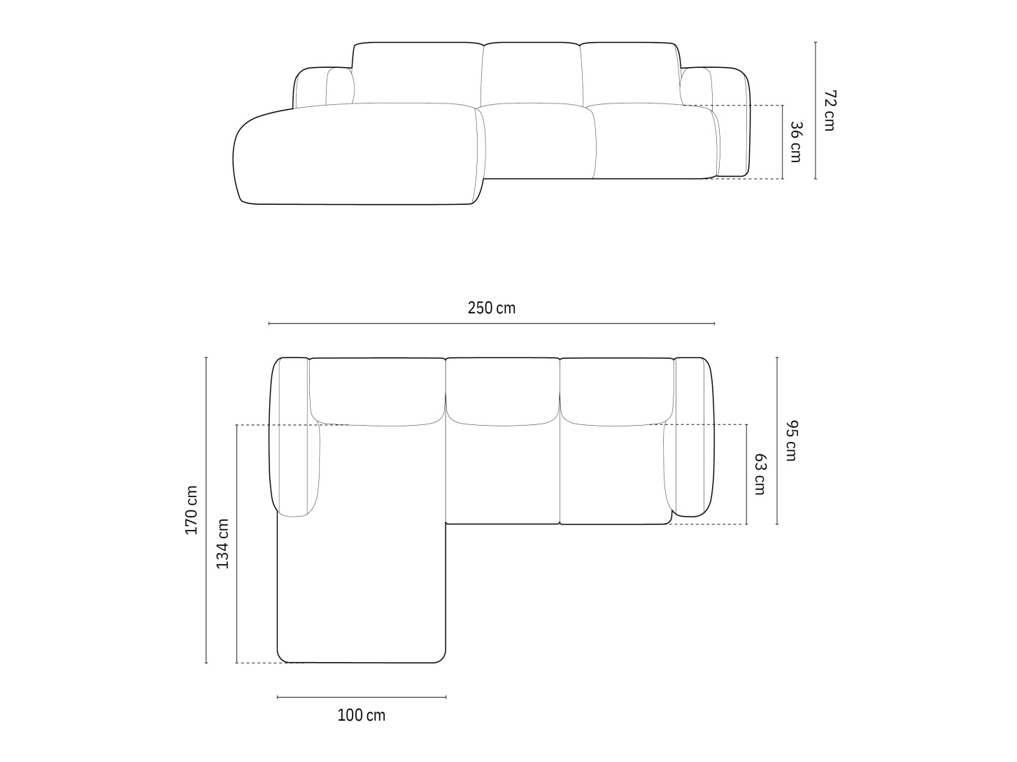 Угловой диван Romtoru 103 (Baloo 2088)