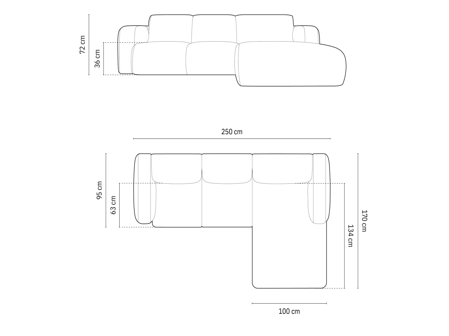 Угловой диван Romtoru 103 (Rebel 03)