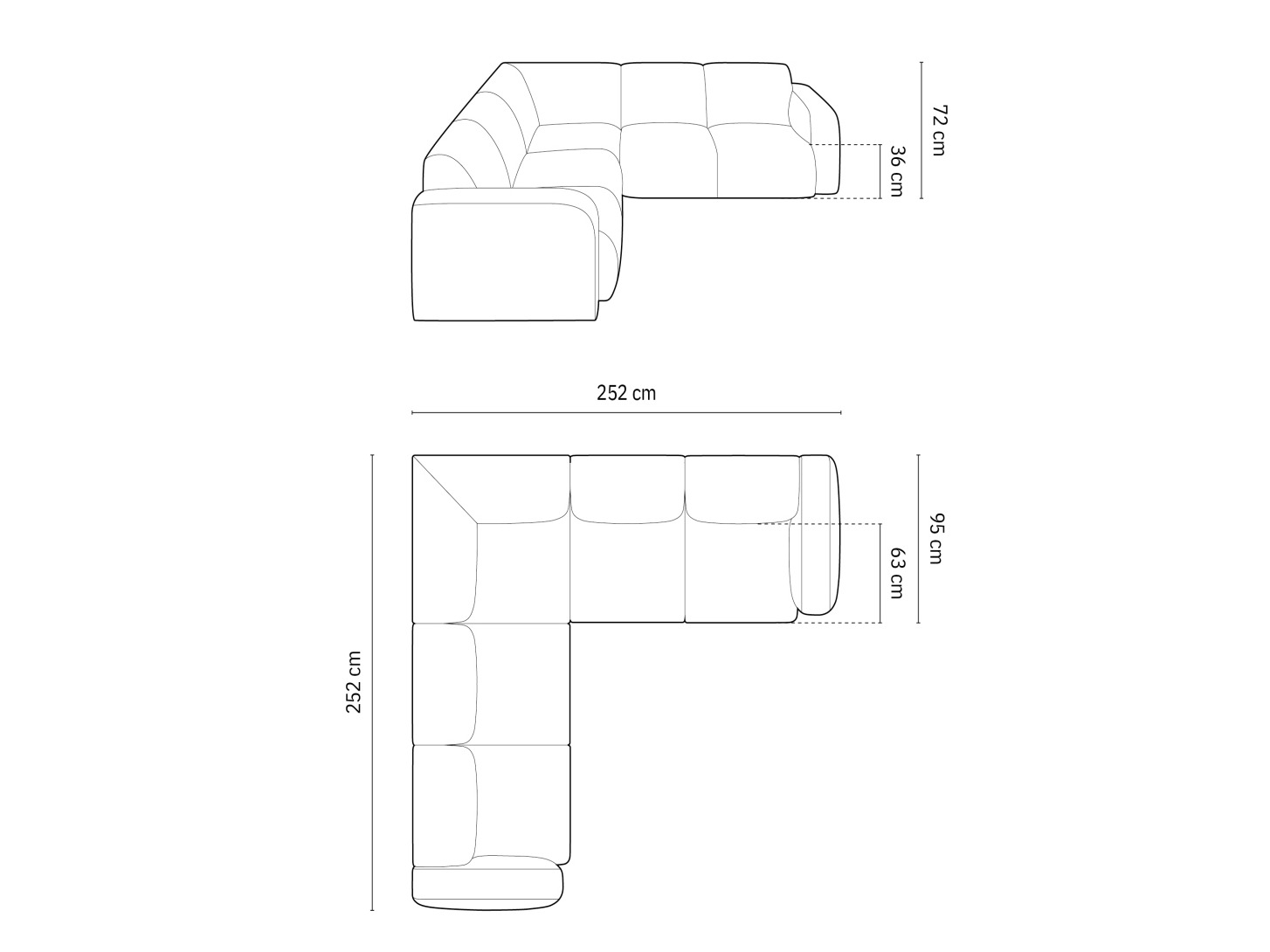 Угловой диван Romtoru 104 (Haga 52)