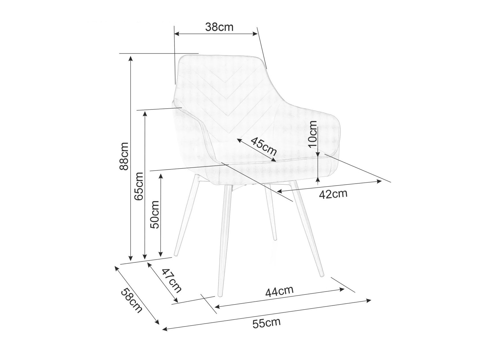 Krēsls Detroit 867 (Gaiši bēšs)
