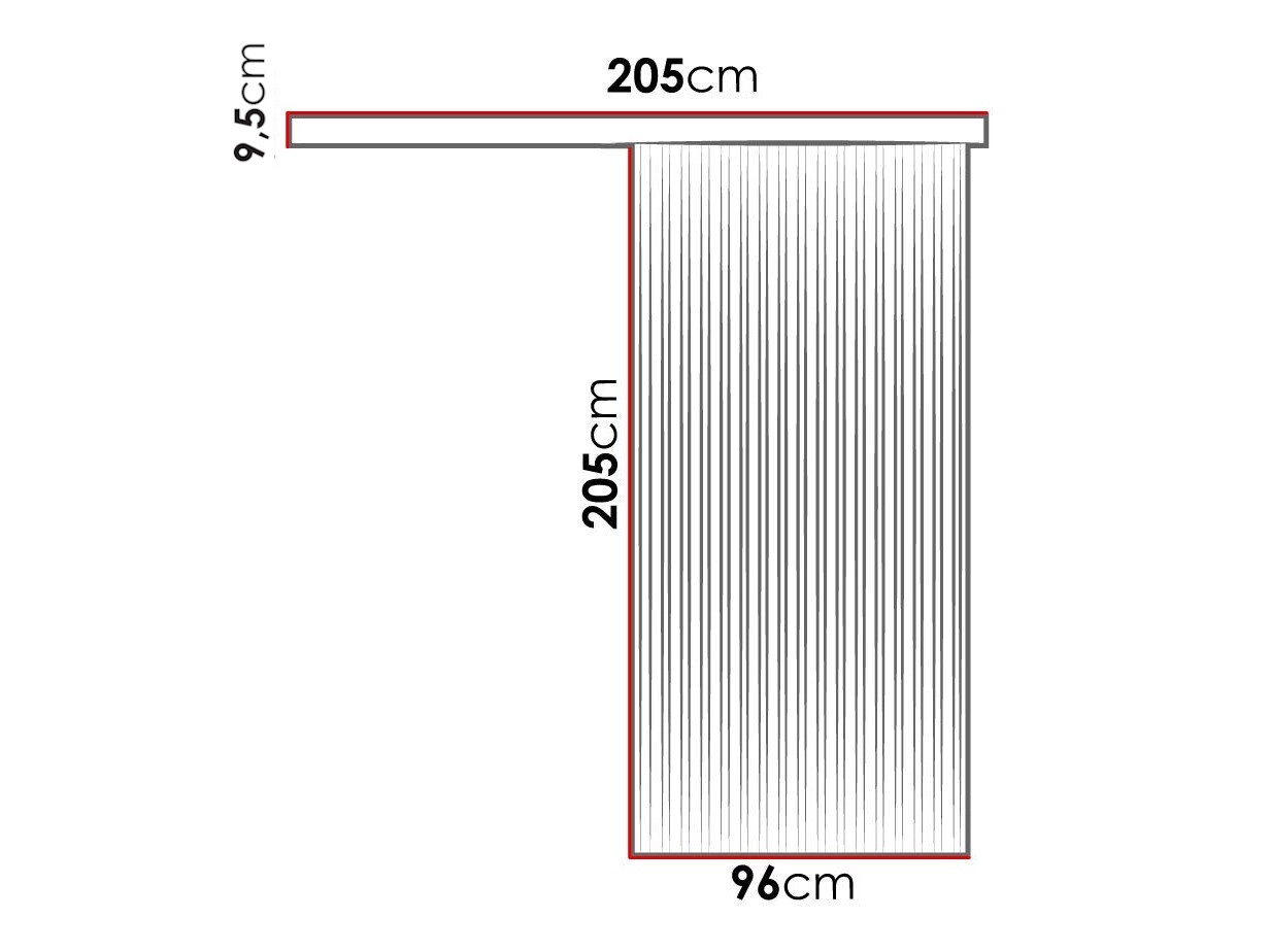 Раздвижные двери Dover 203 (Антрацит + Чёрный)