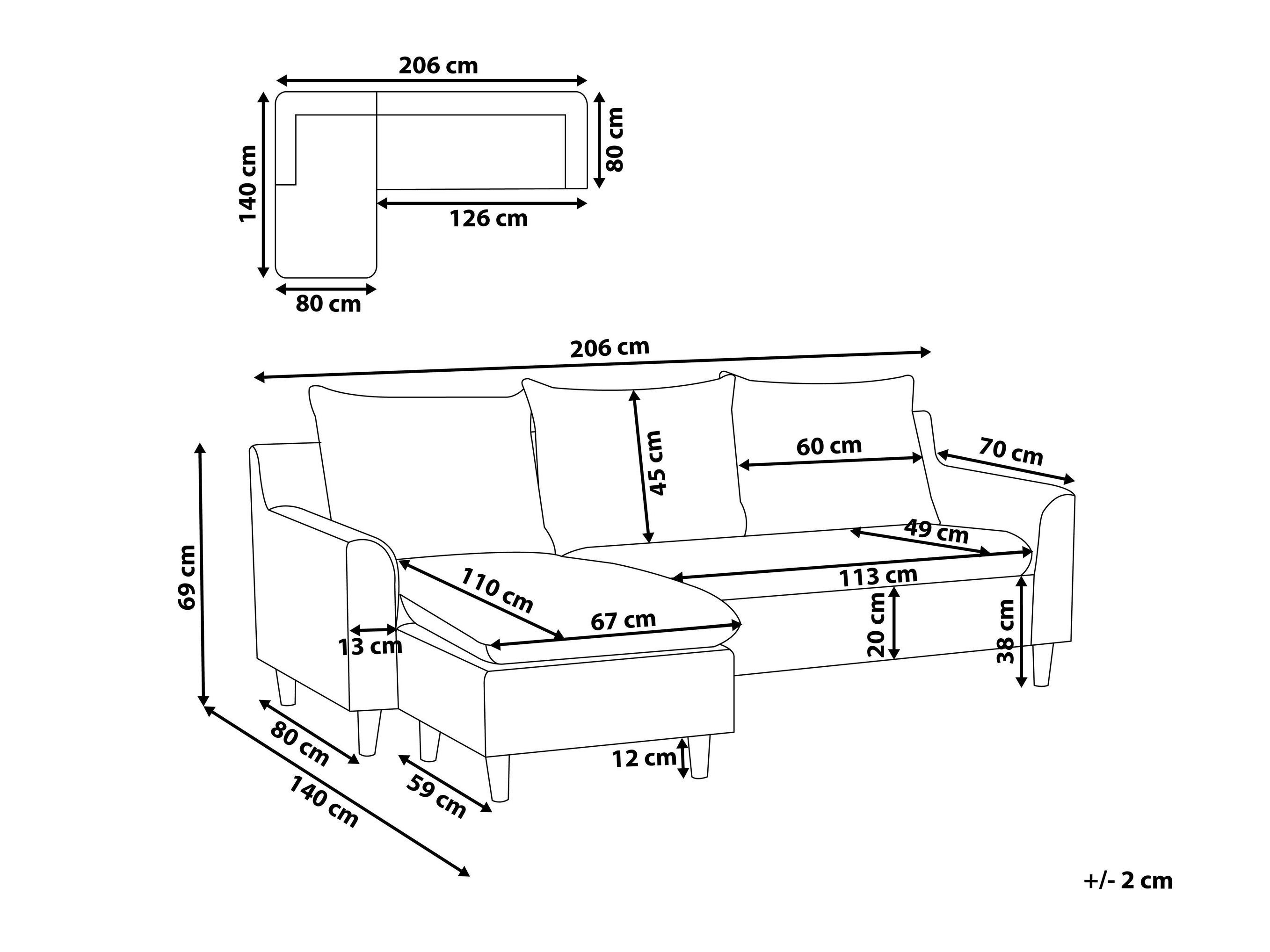 Stūra dīvāns Berwyn 1395 (Tumši zaļš)