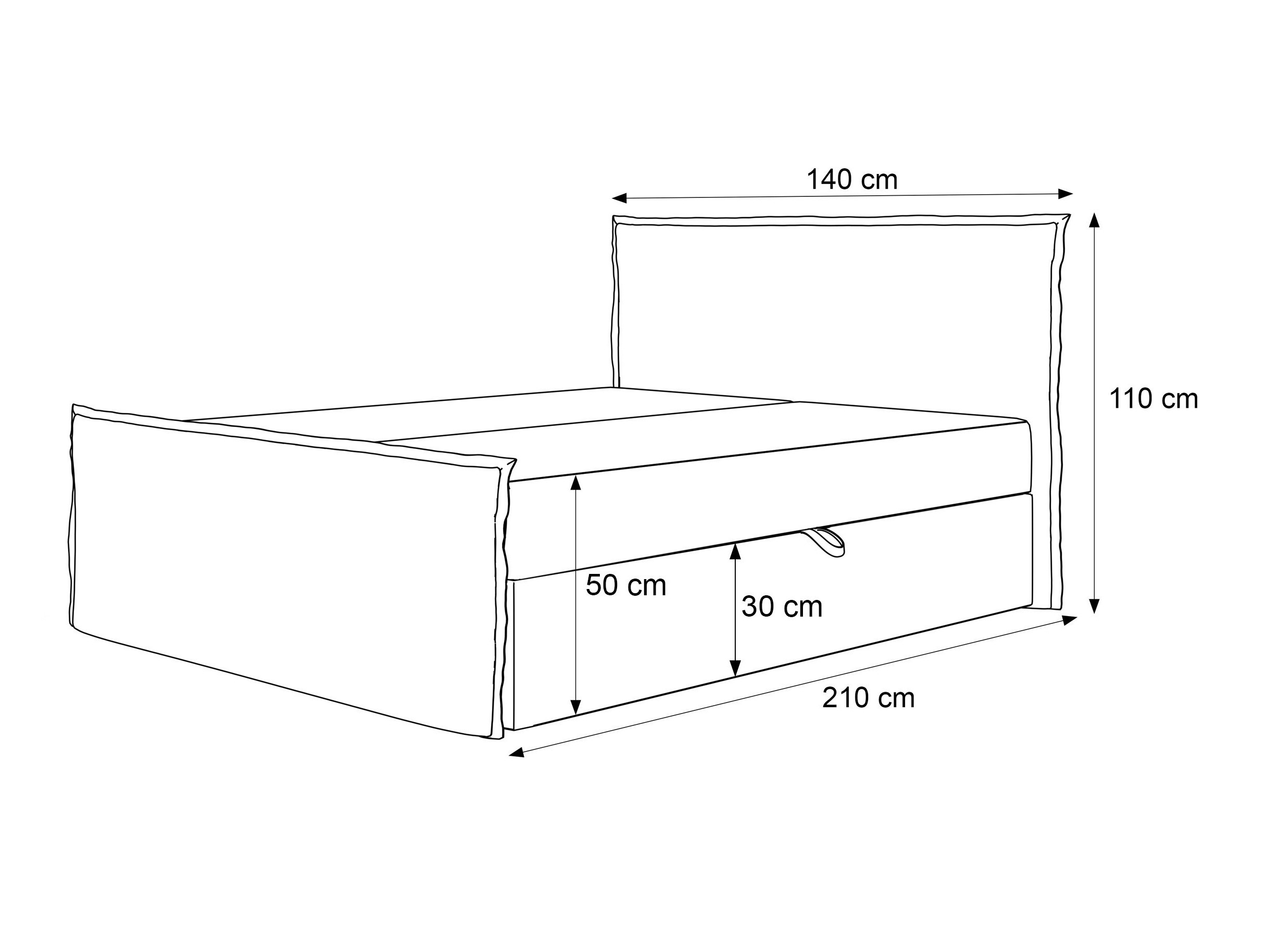 Континентальная кровать Martinez 122 (Moly 38)