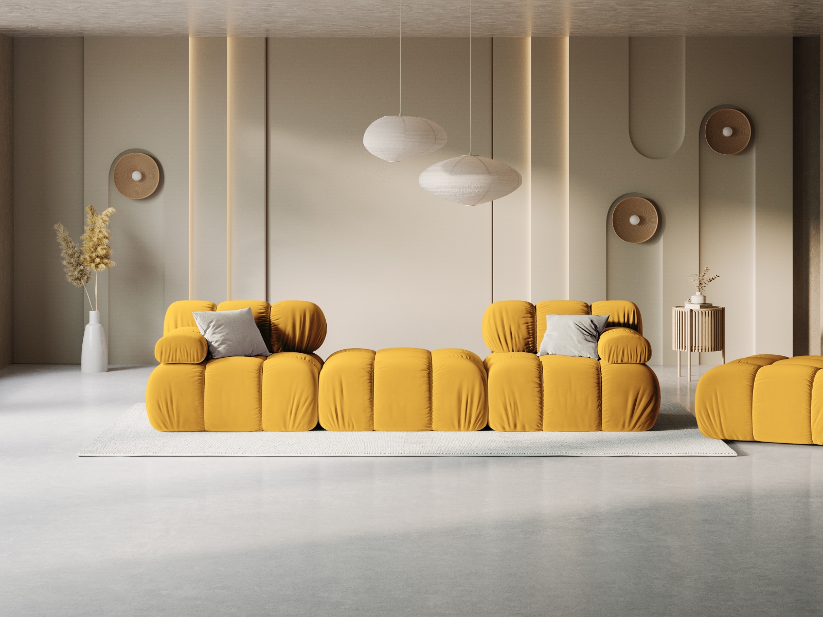 Moduļu stūra dīvāns Caltenu 102 (Bluvel 68)