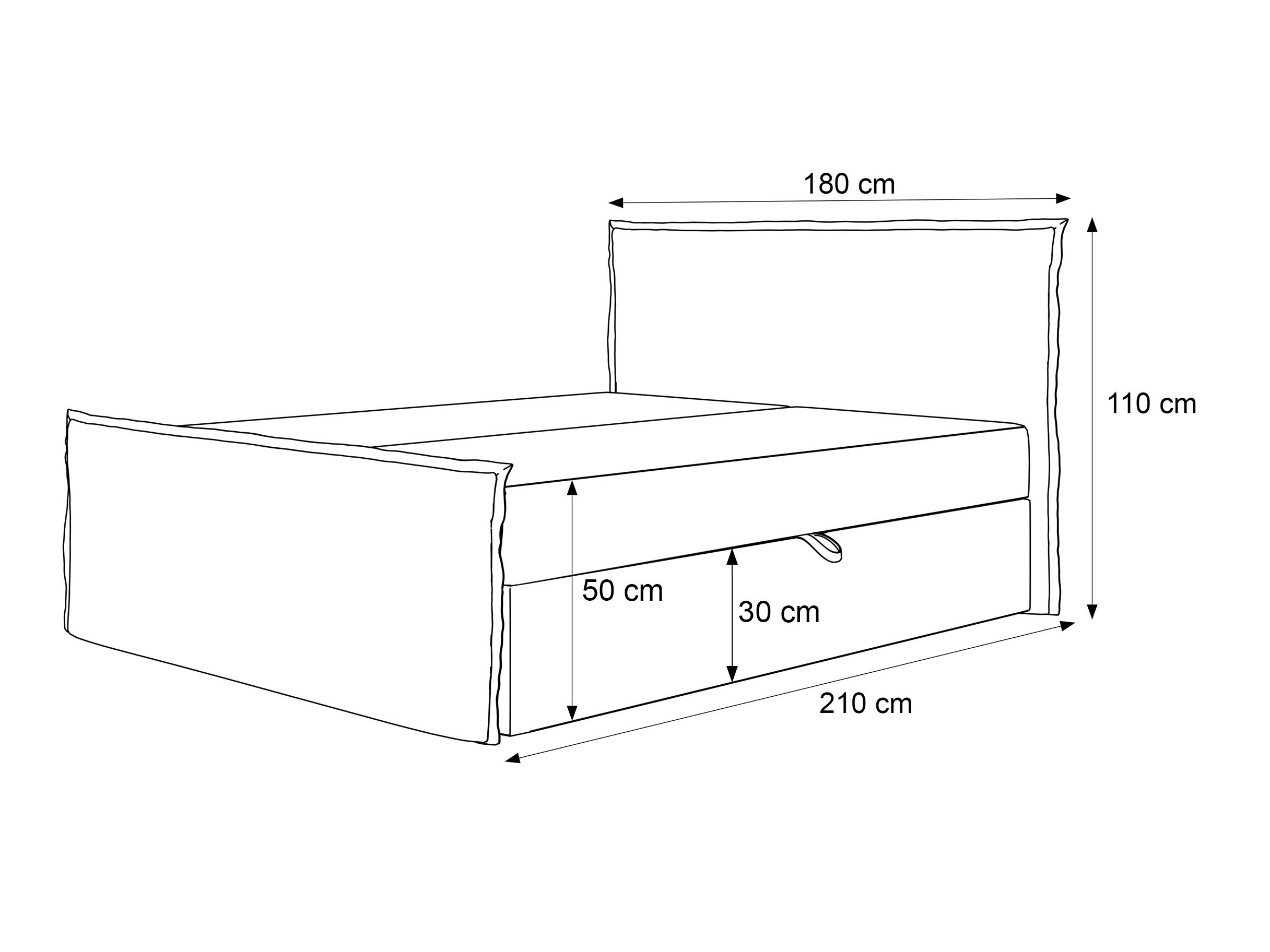 Континентальная кровать Martinez 122 (Puente 80)