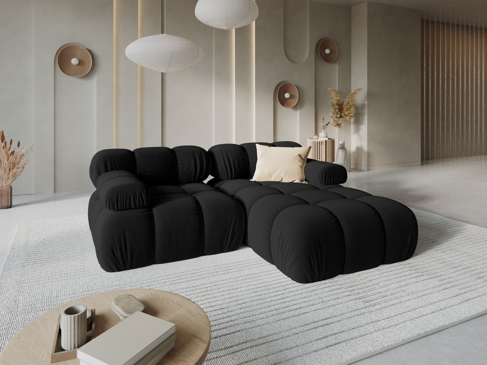 Moduļu stūra dīvāns Caltenu 105 (Bluvel 19)