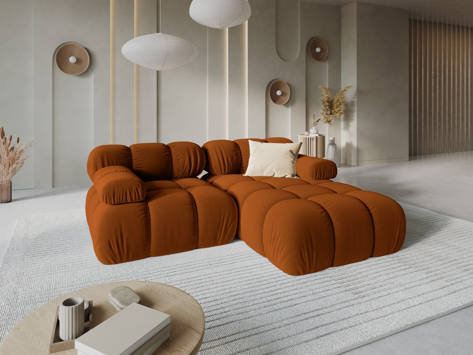 Moduļu stūra dīvāns Caltenu 105 (Bluvel 4215)