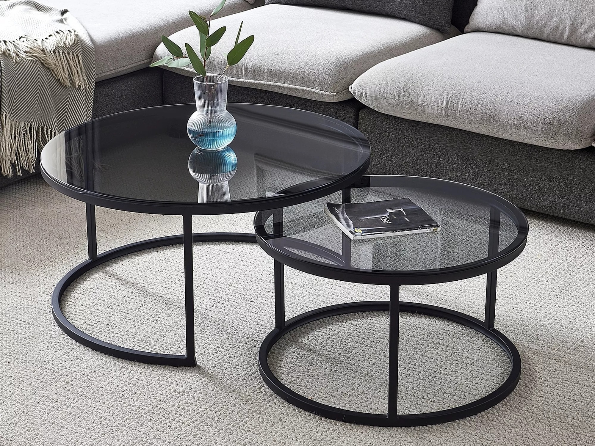 Комплект журнальных столиков Detroit 607 (Чёрный)