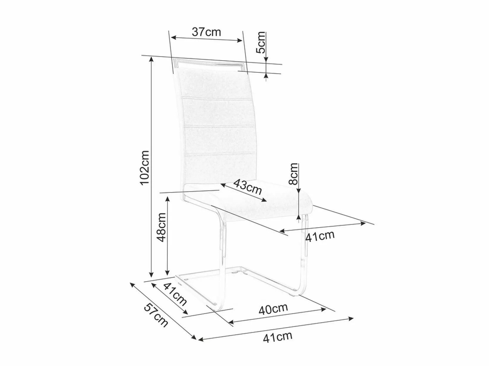 Krēsls Detroit 881 (Pelēks)
