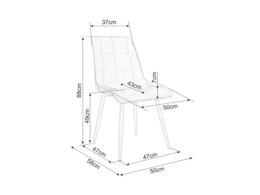 Krēsls Detroit 883 (Gaiši bēšs)