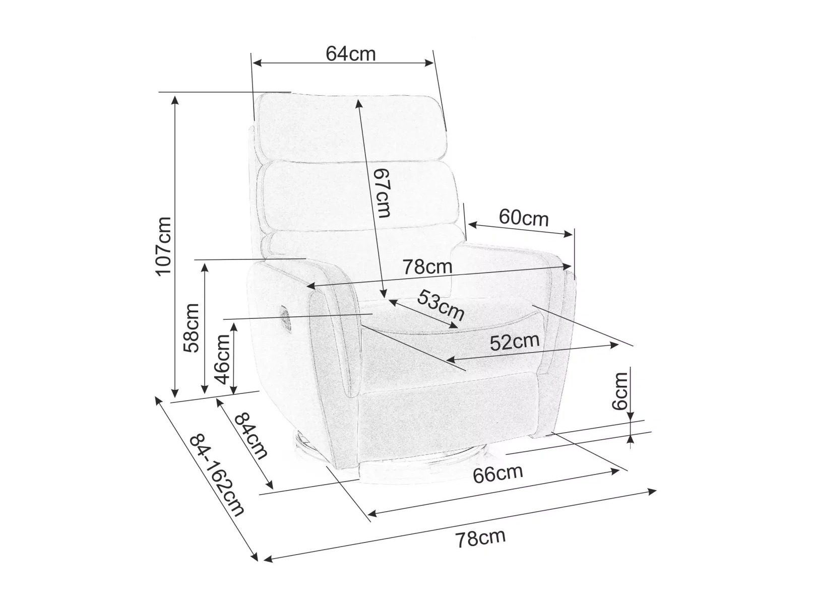 Krēsls reglainer Detroit 877 (Bēšs)