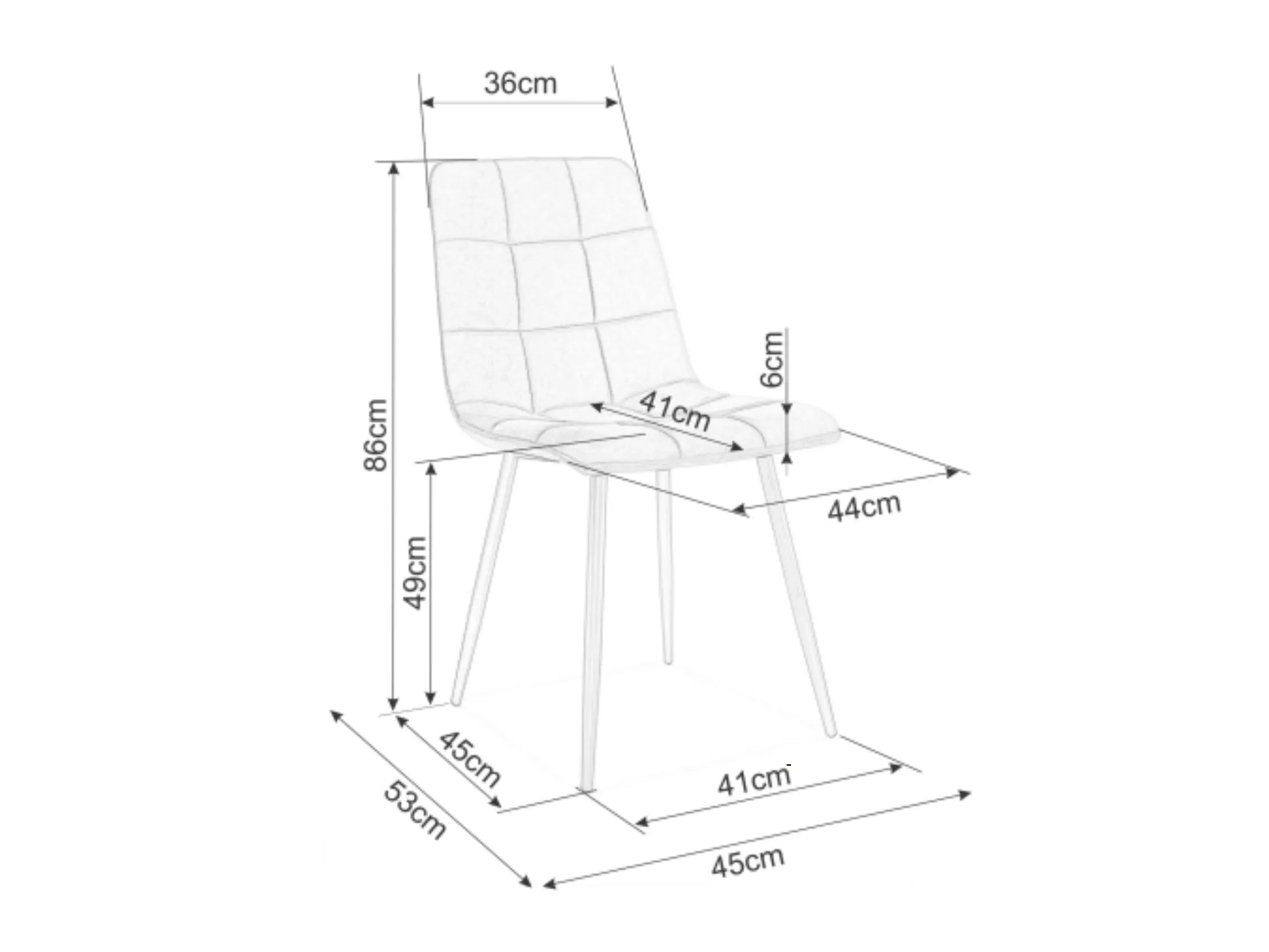 Стул Detroit 882 (Серый)