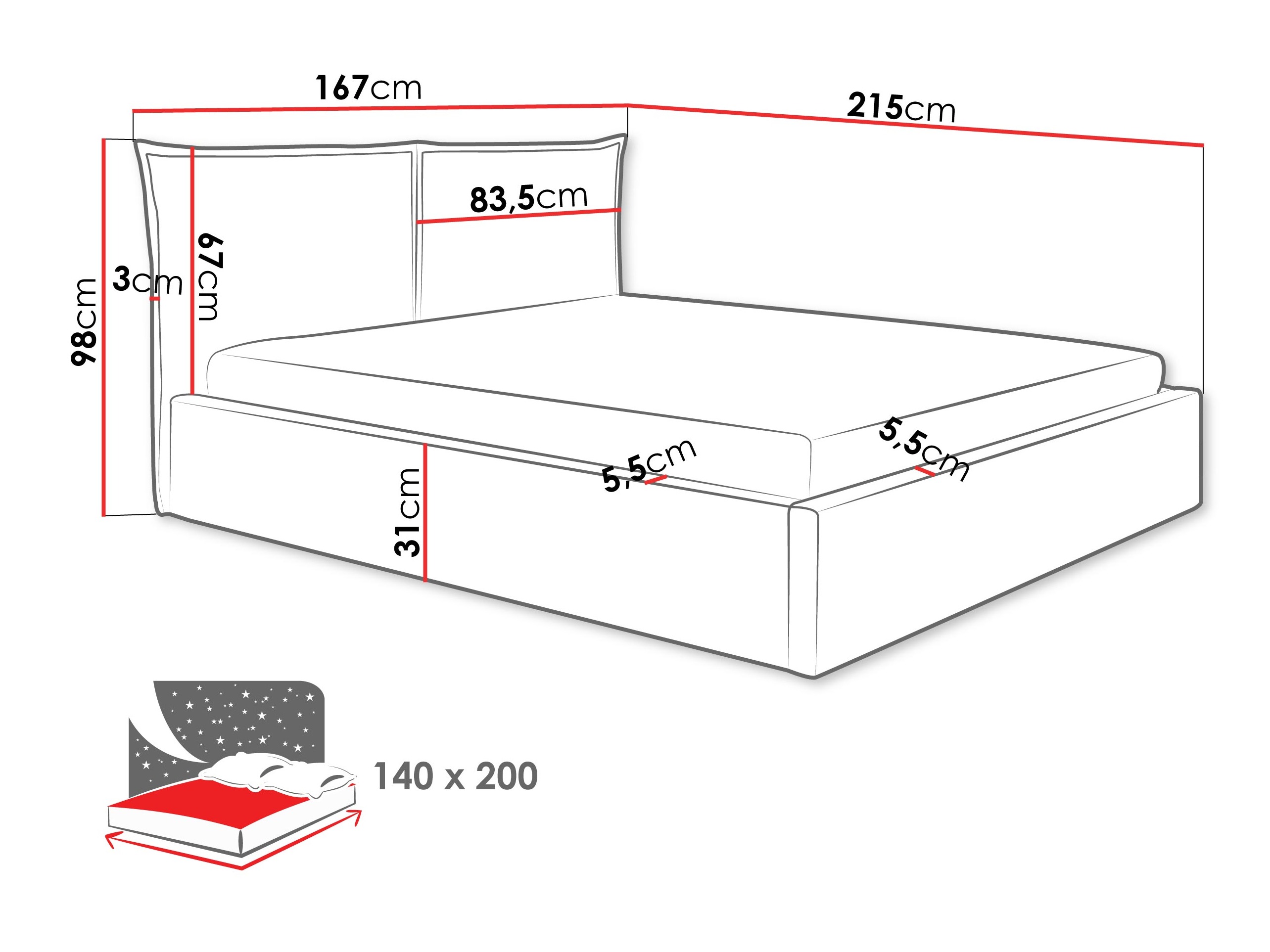 Кровать Malden 100 (Kronos 29)