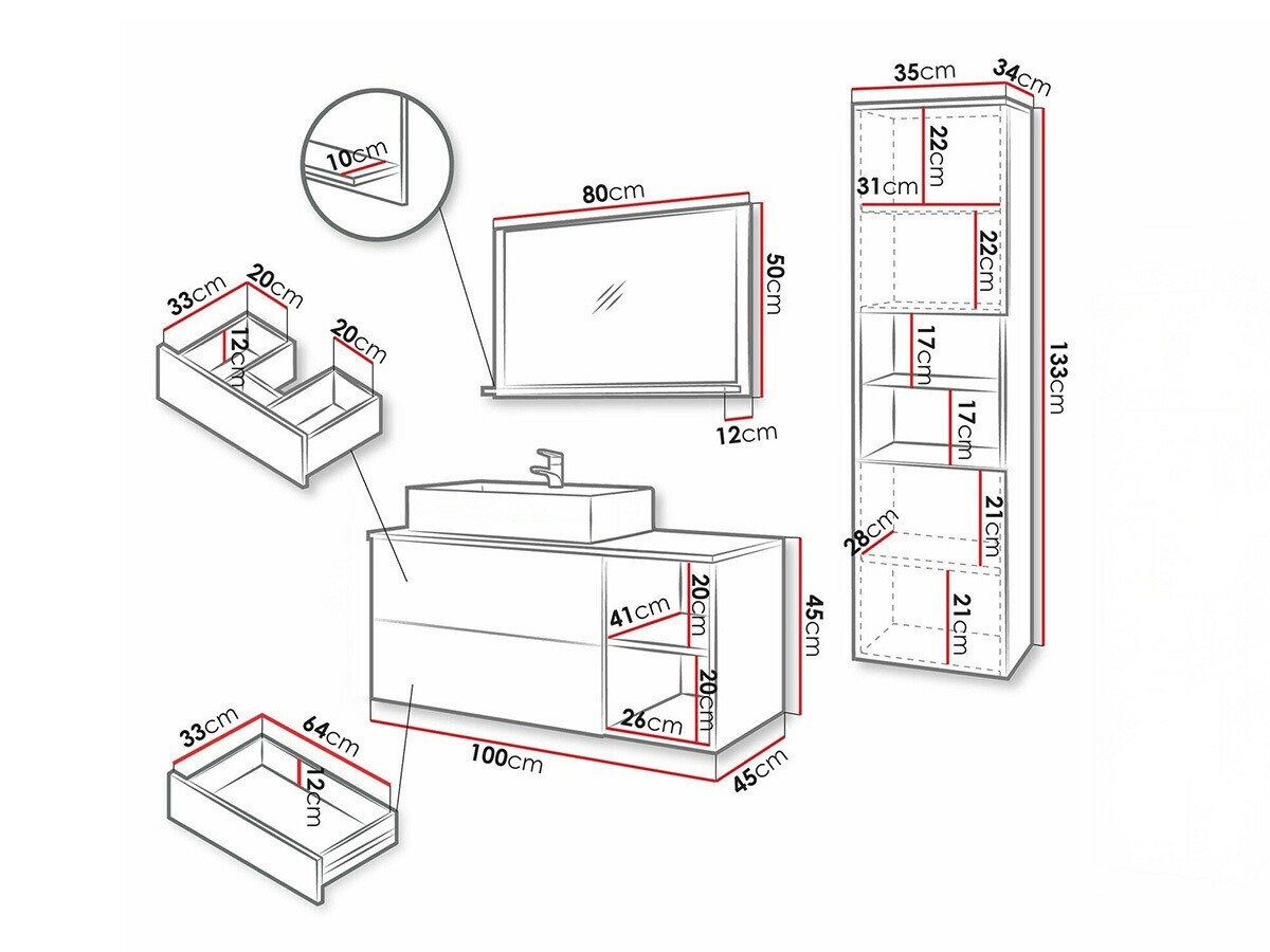 Vannas komplekts Ophruvi 104 (Ozols)