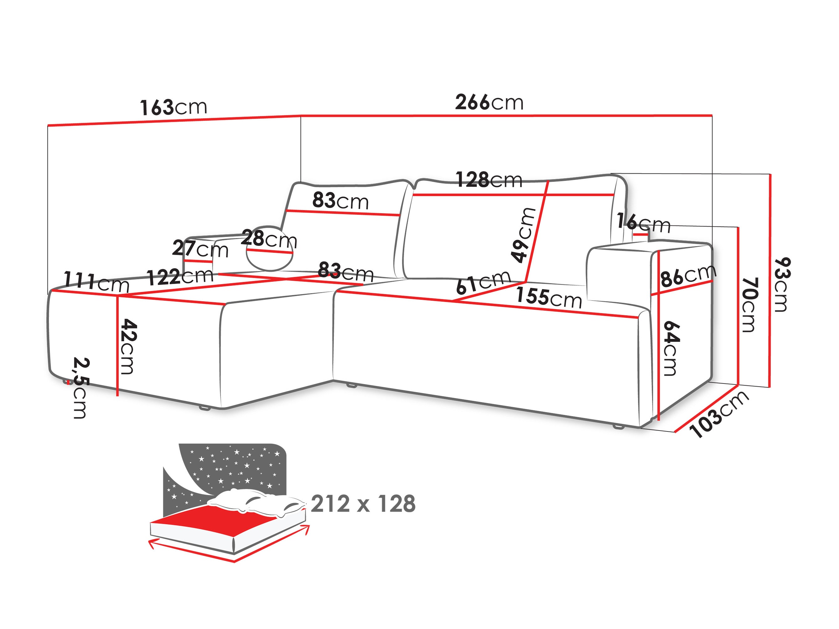 Stūra dīvāns Comfivo 456 (Taro 57)