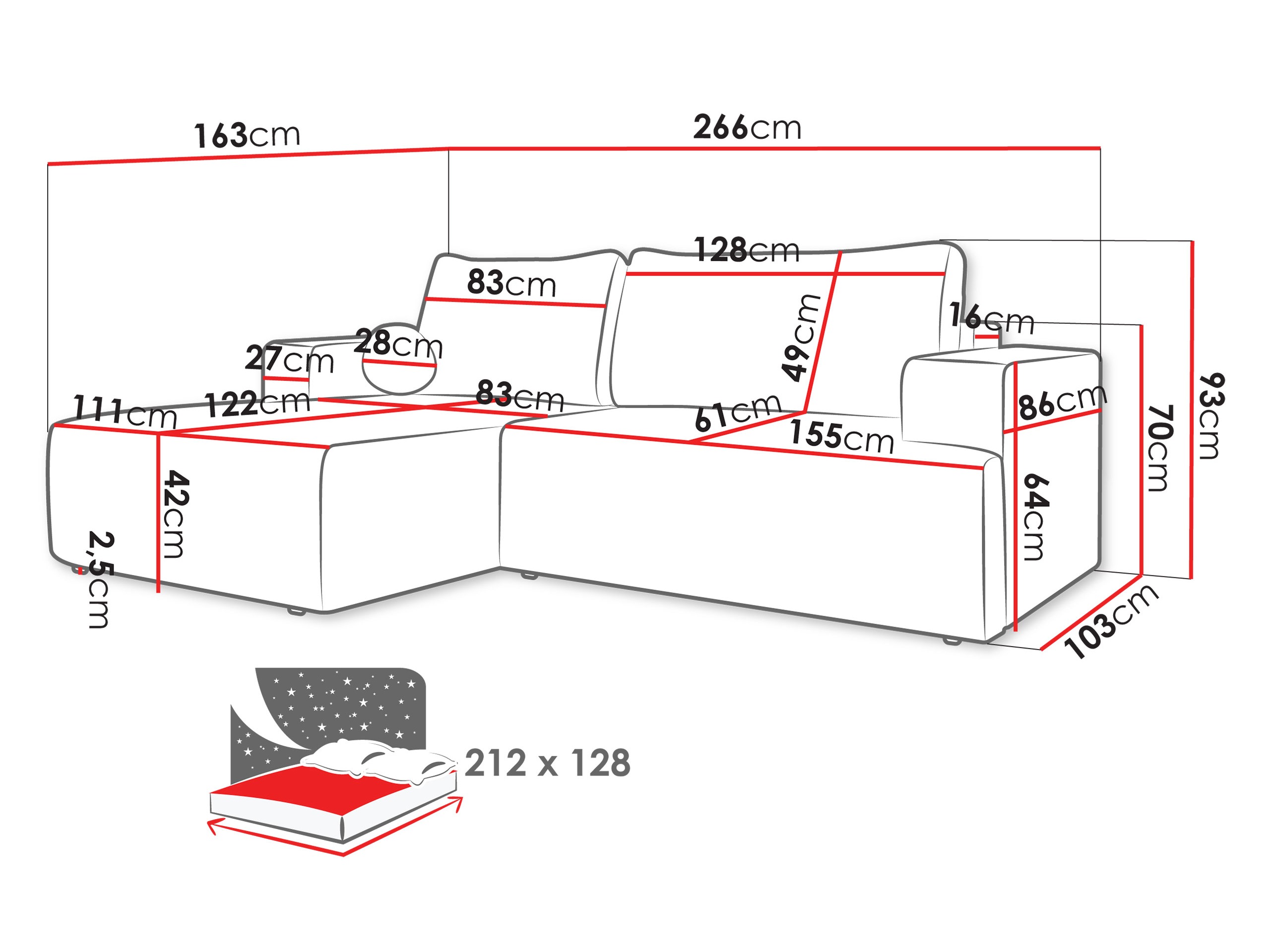 Stūra dīvāns Comfivo 456 (Wave 05)