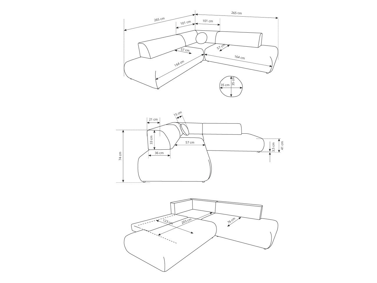 Stūra dīvāns Kingston 186 (Vinci 07)