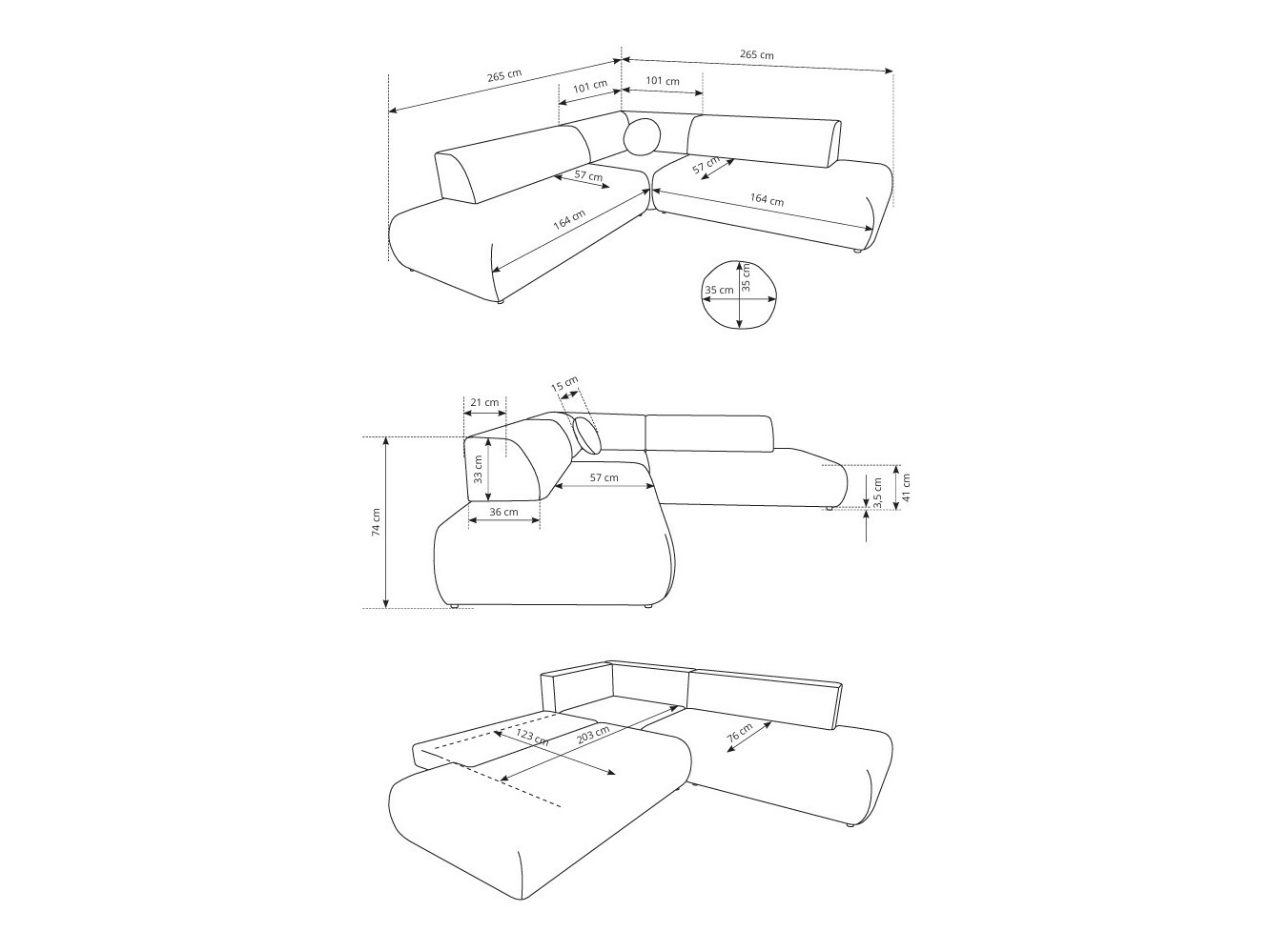 Stūra dīvāns Kingston 186 (Vinci 14)