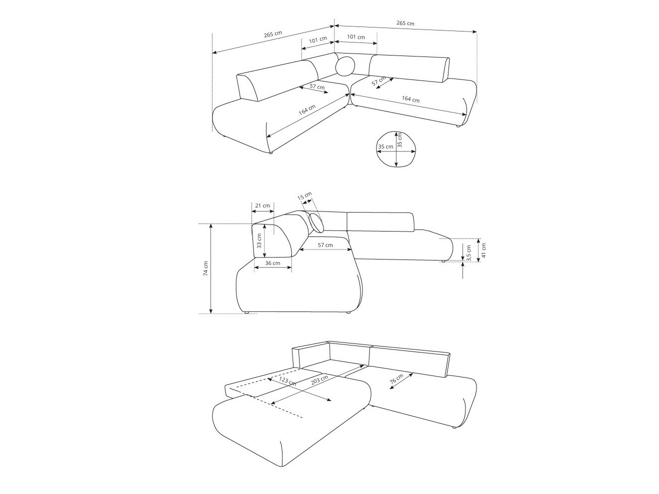 Stūra dīvāns Kingston 186 (Vinci 26)