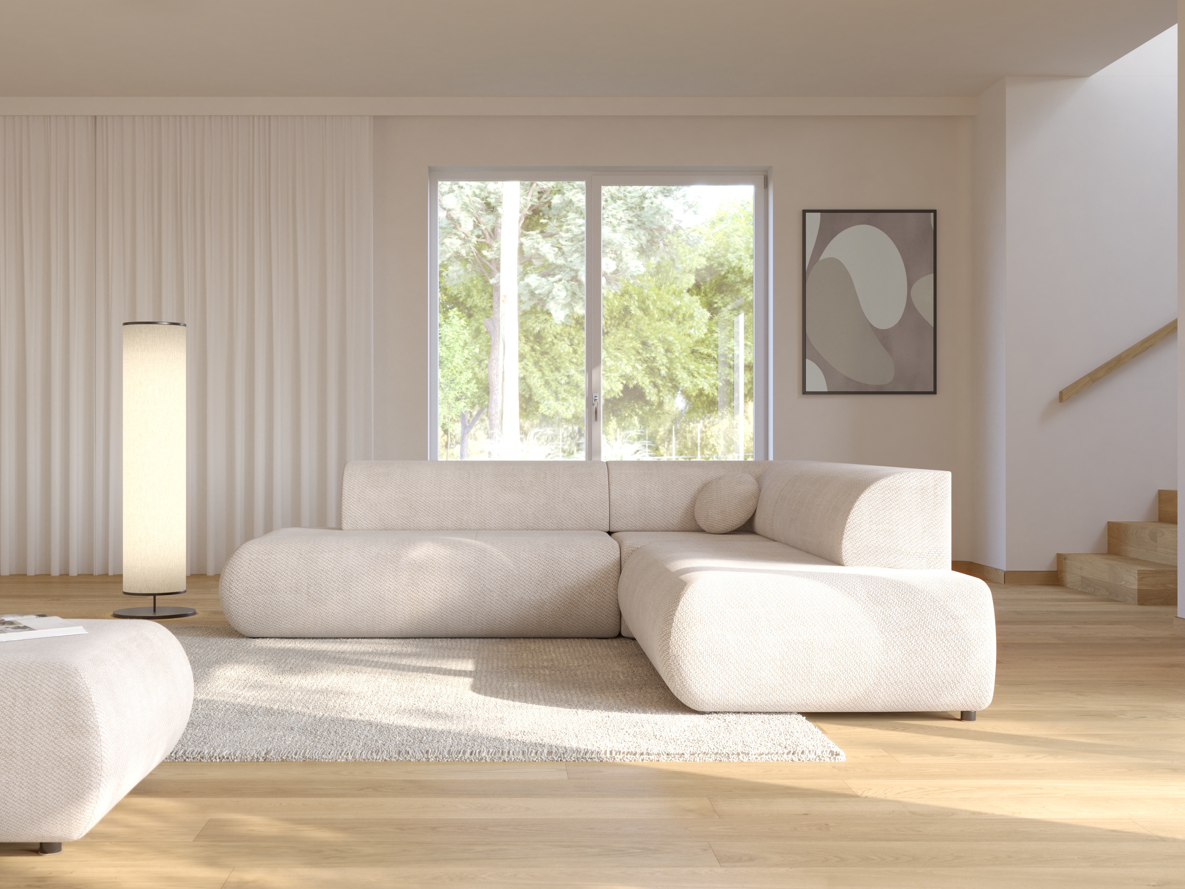 Stūra dīvāns Kingston 186 (Vinci 26)