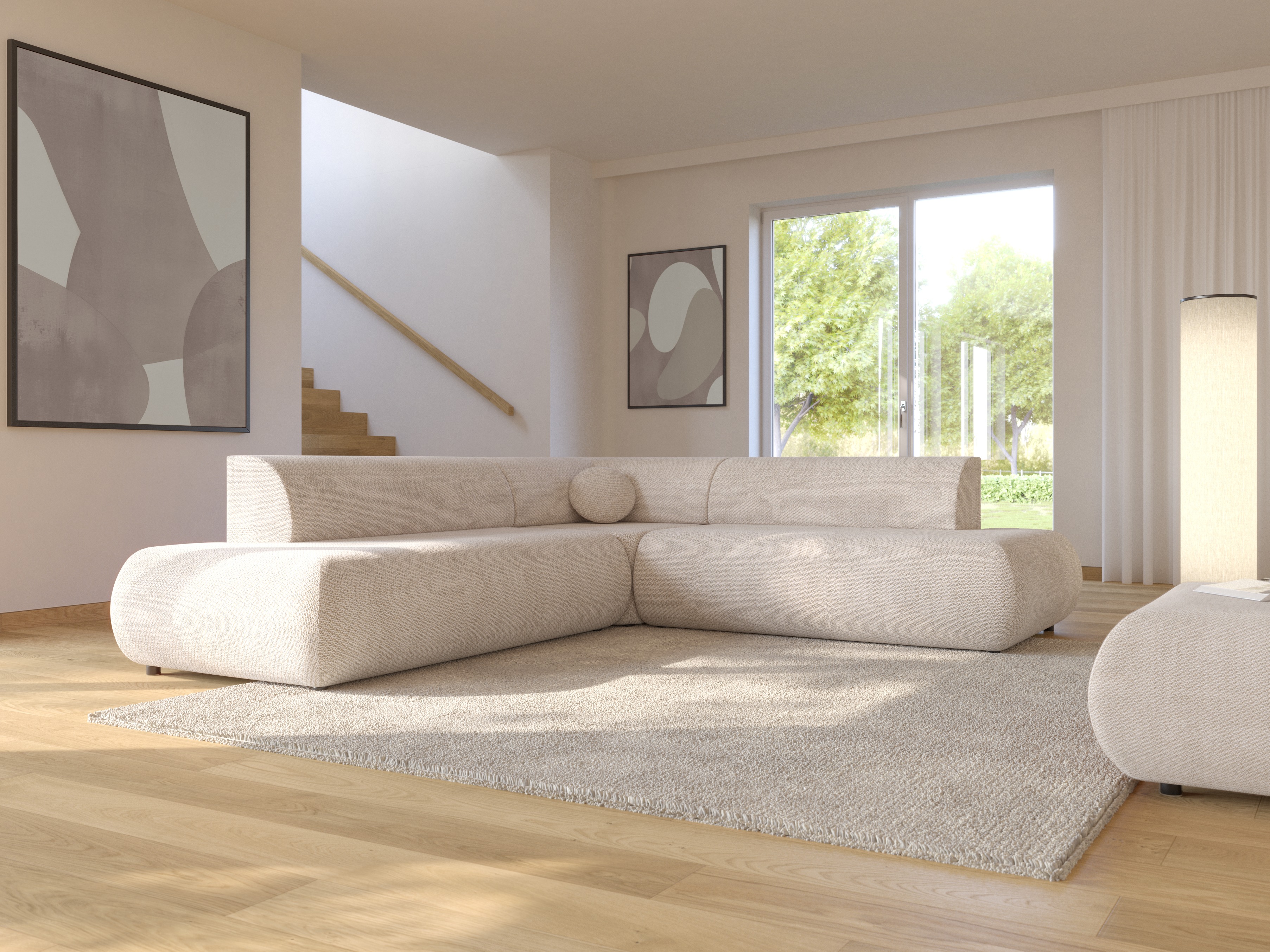 Stūra dīvāns Kingston 186 (Vinci 26)