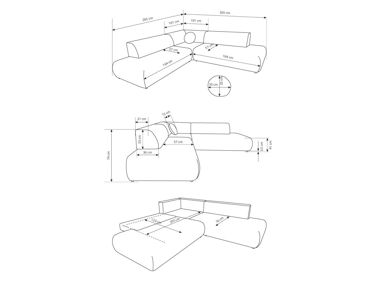Stūra dīvāns Kingston 186 (Vinci 42)