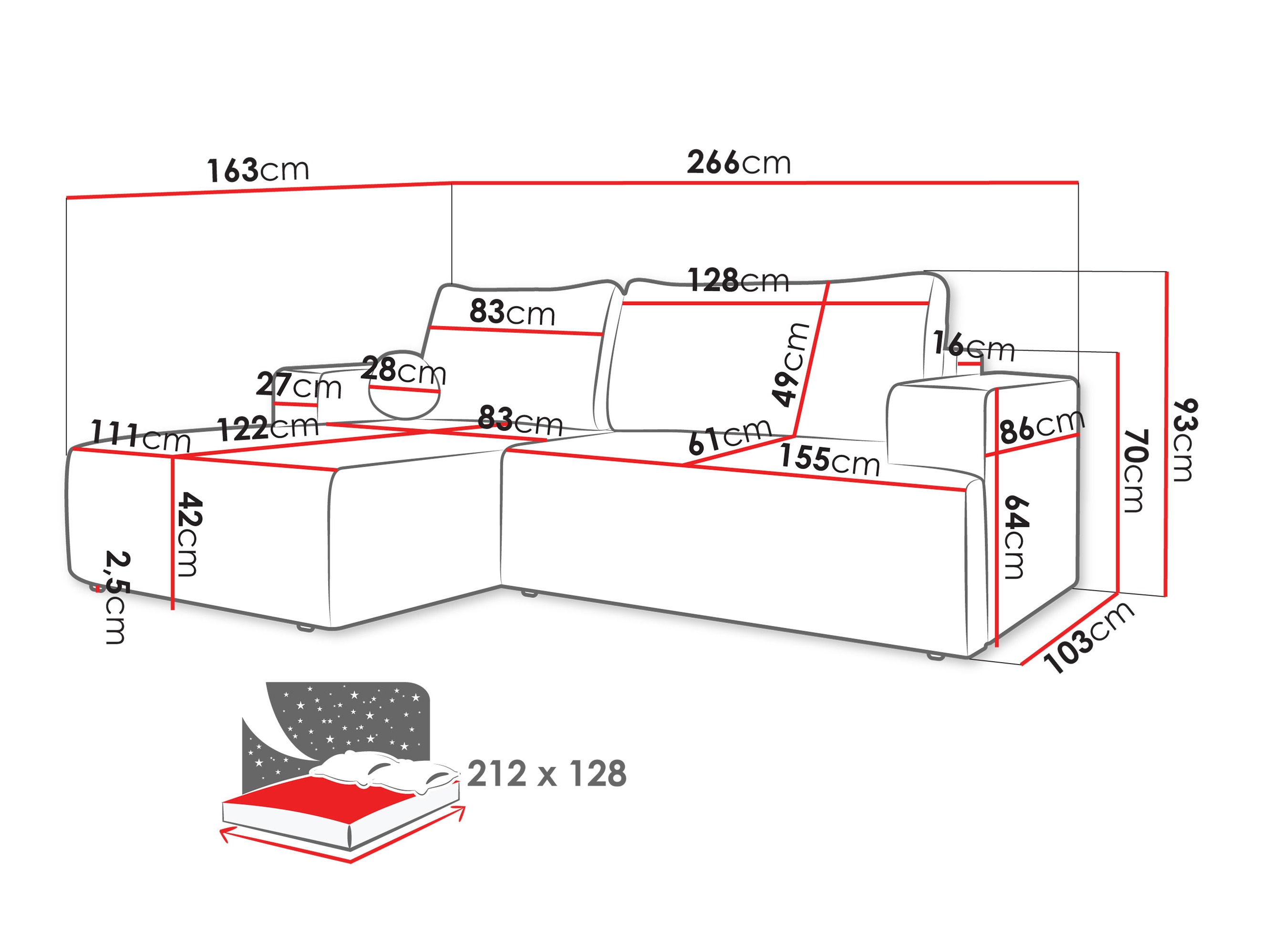 Угловой диван Comfivo 456 (Lambi 11)