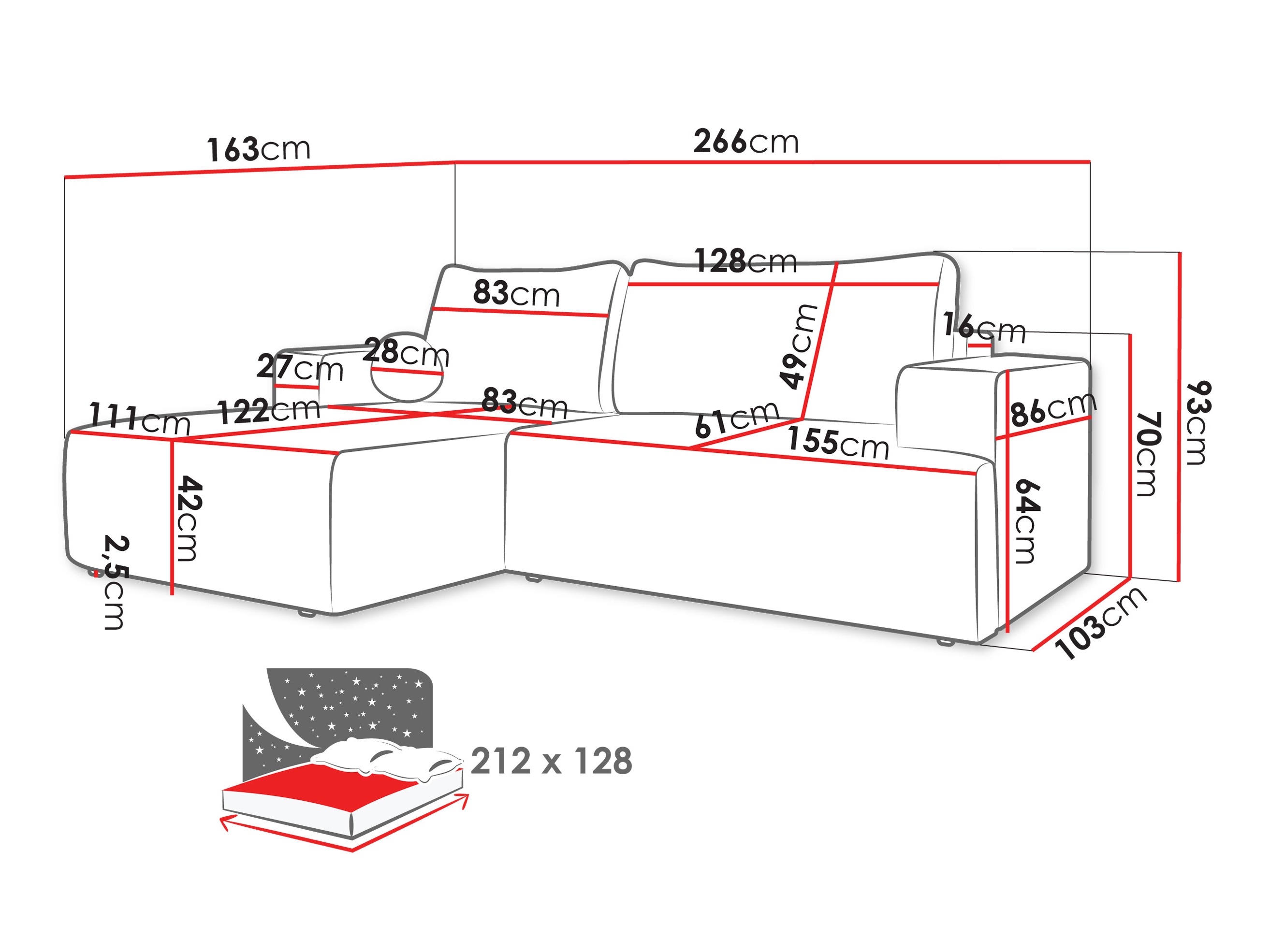 Угловой диван Comfivo 456 (Soul 17)